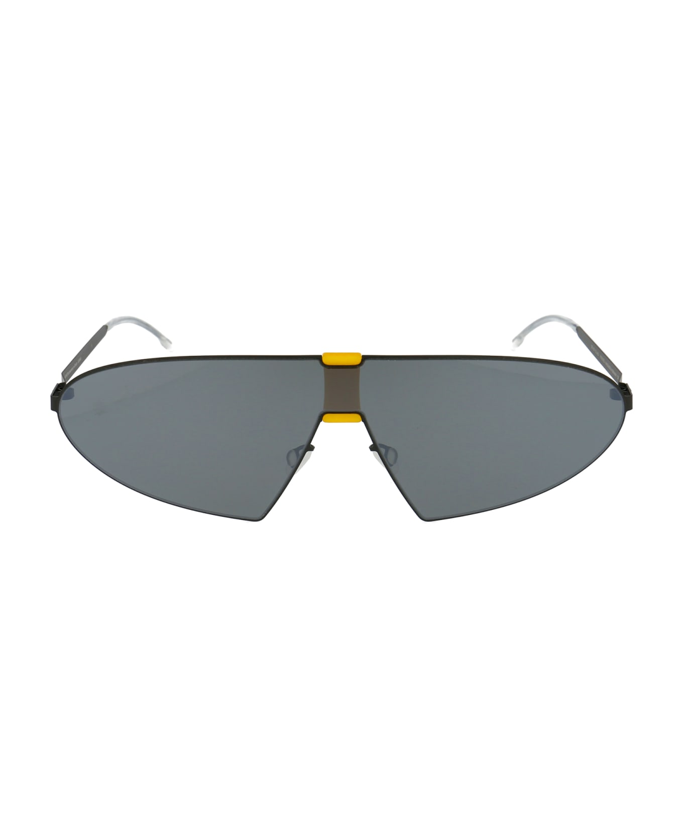 Mykita Karma Sunglasses - 423 MH40 Black/Yellow Silver Shield
