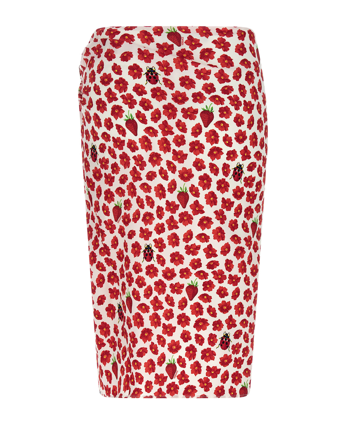 Versace 'strawberry Garden' Skirt - Multicolor
