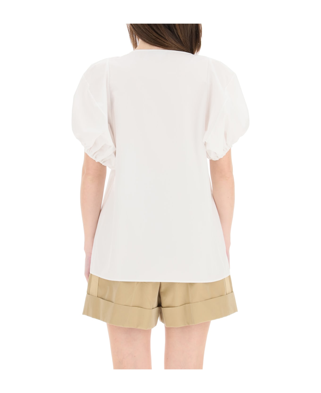 Stella McCartney Elsa Poplin Top - PURE WHITE (White)