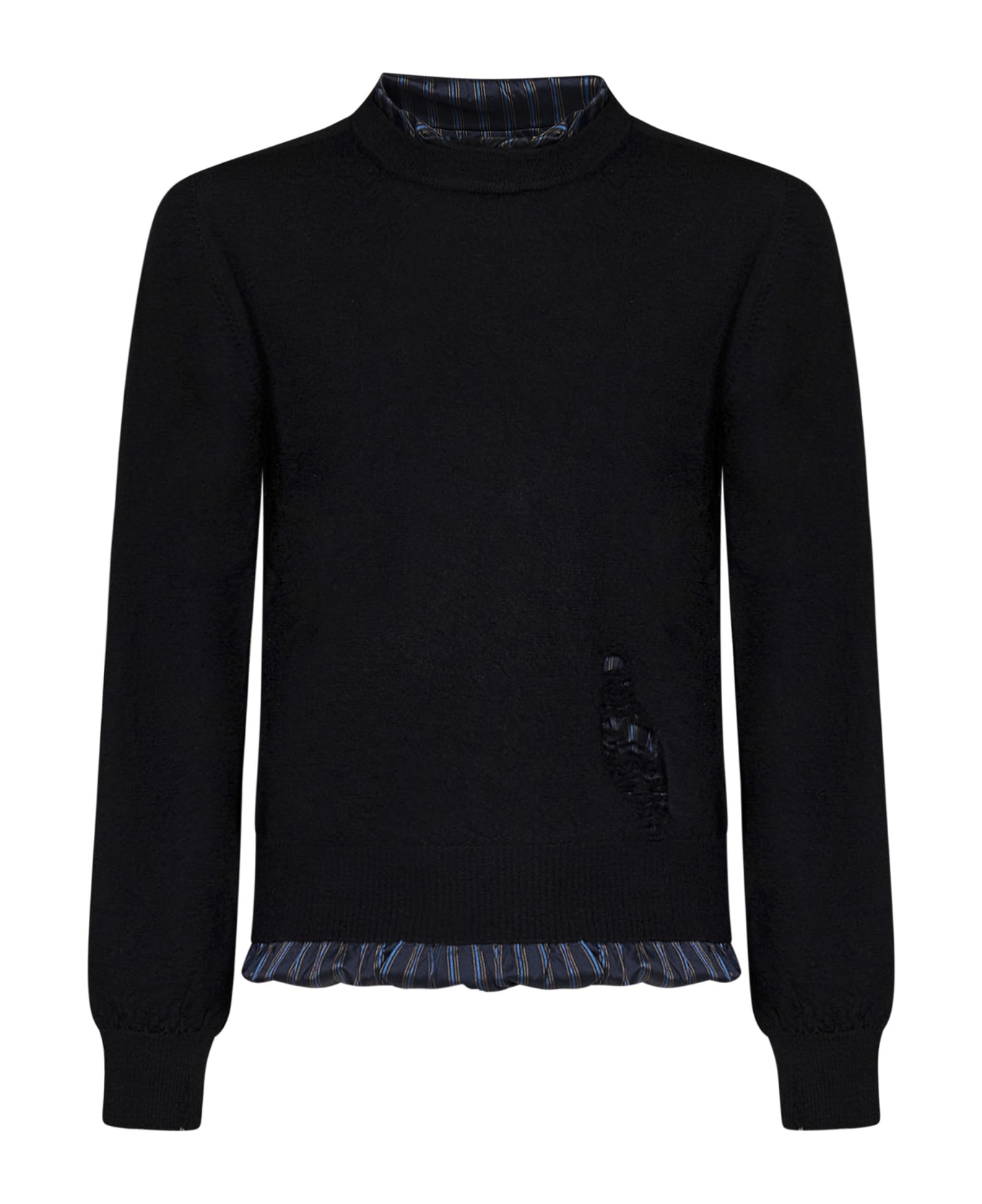 Maison Margiela Distressed Sweater - Black ニットウェア