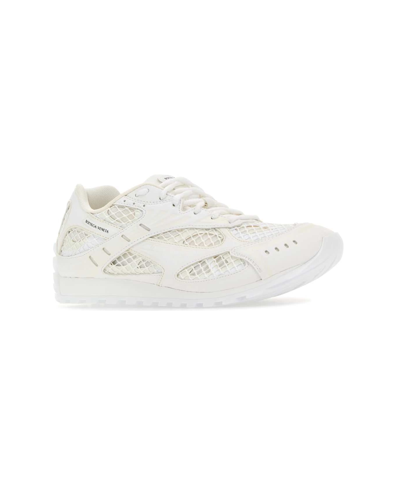 Bottega Veneta White Orbit Sneakers - WHITE