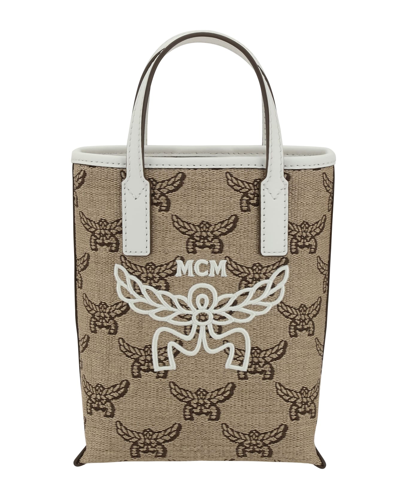 MCM Raffia Tote Bag
