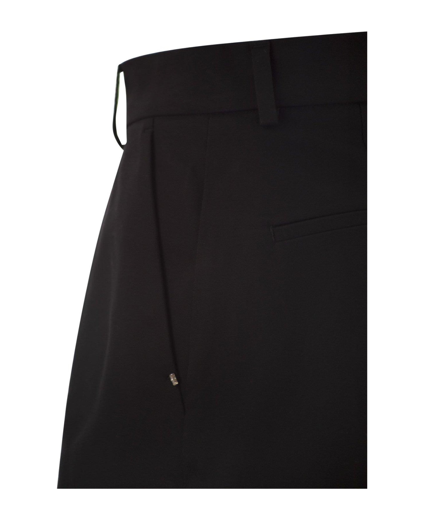 SportMax Unico Washed Shorts - BLACK