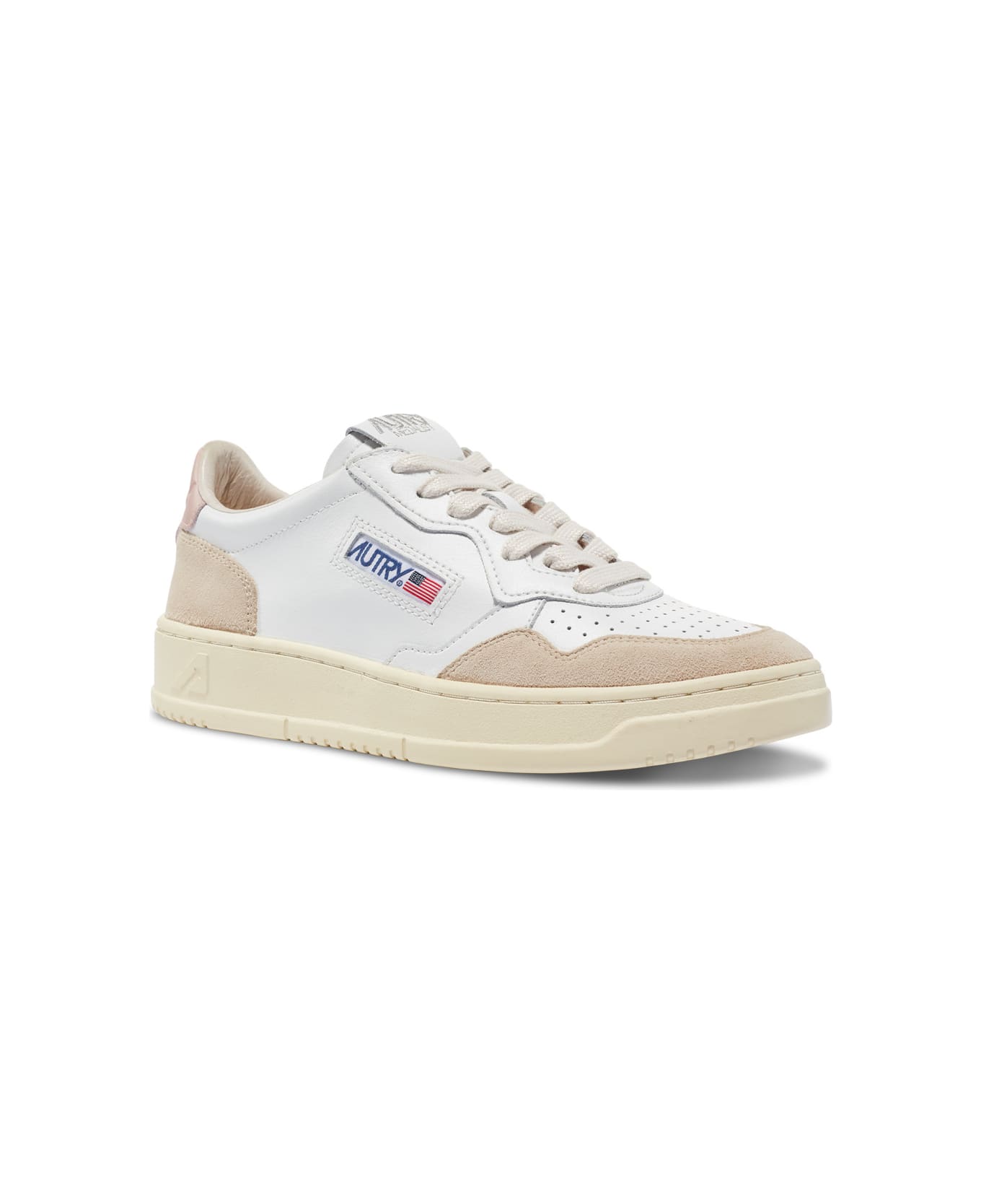 Autry Medalist Low Leat Suede Wht Pow - Wht Pow