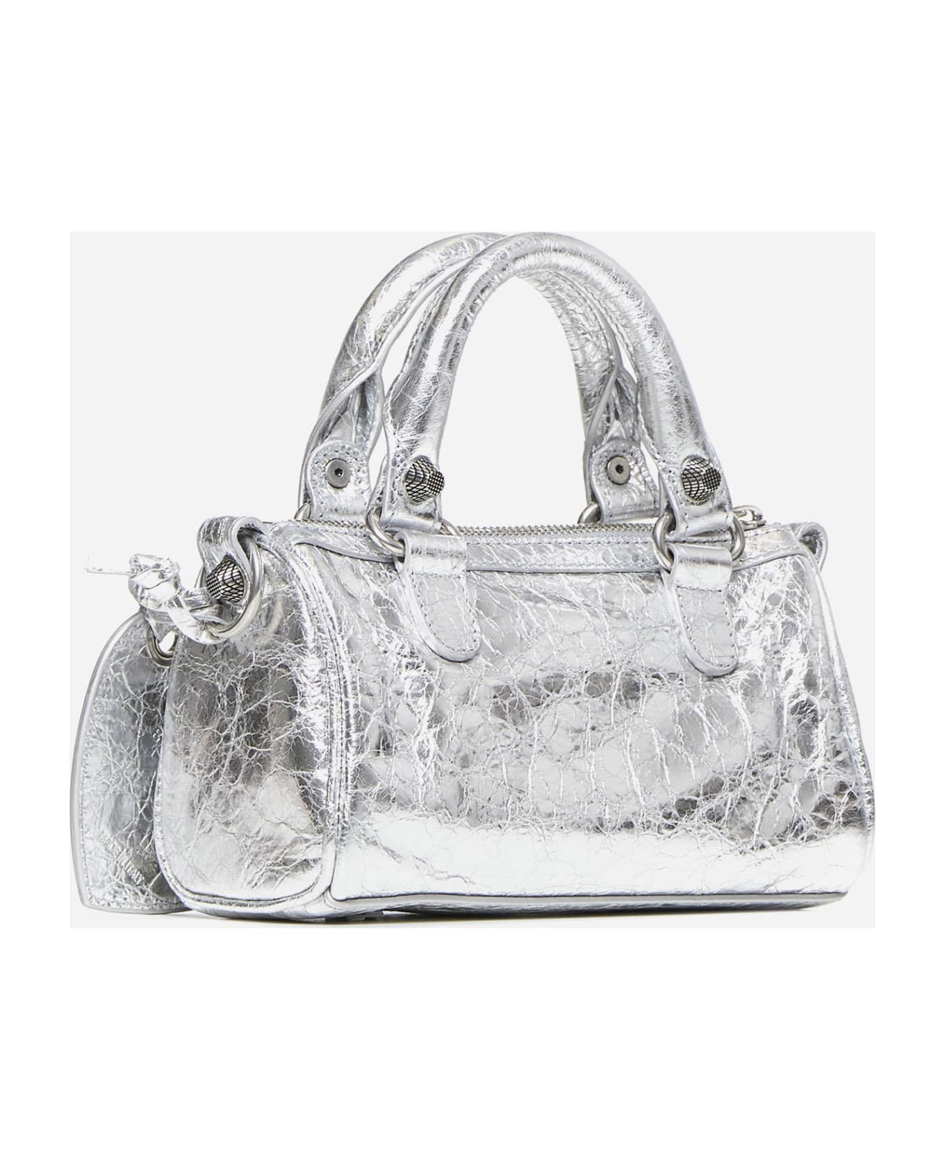 Balenciaga Le Cagole Nano Lettere Bag - Silver