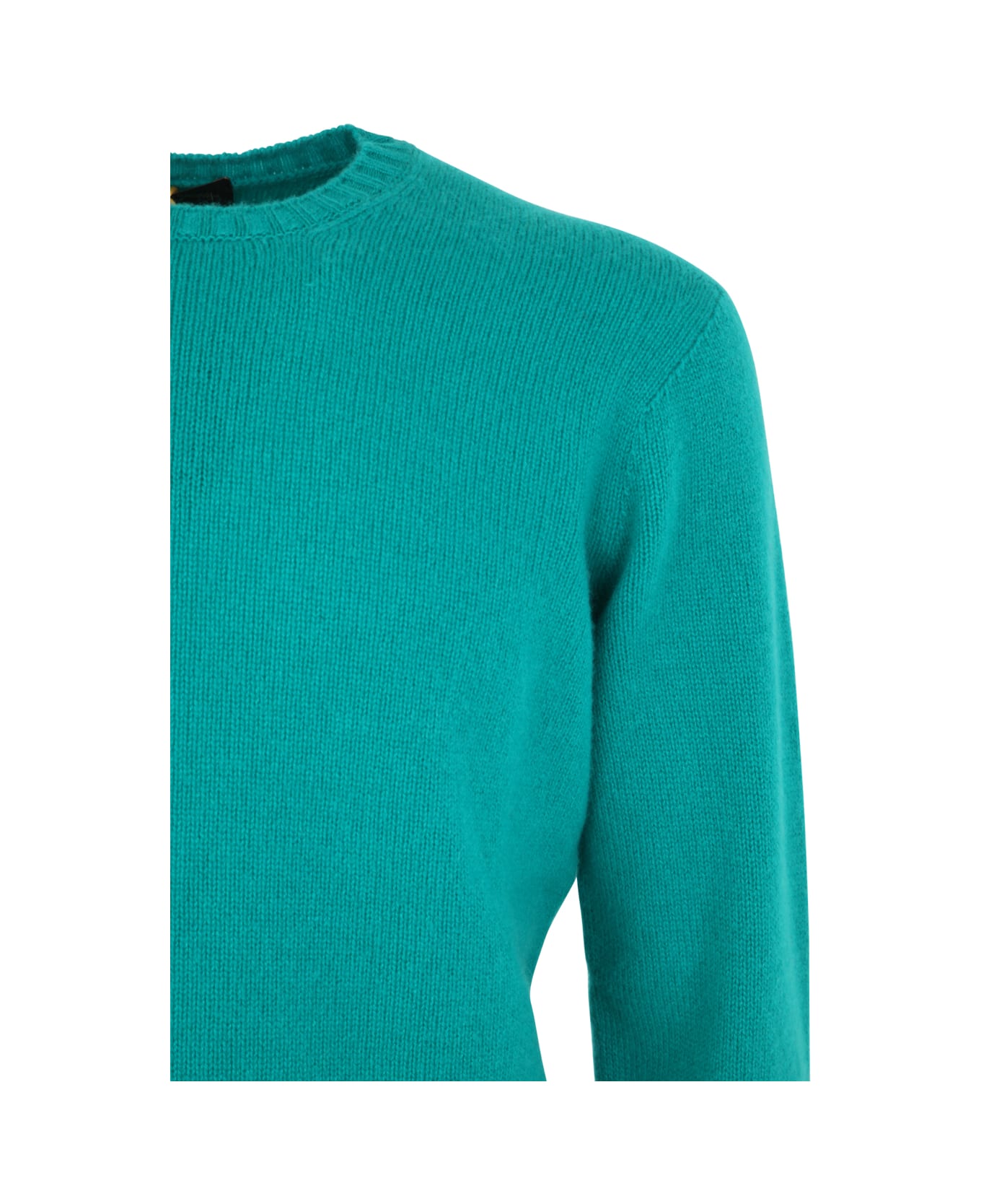 Drumohr Long Sleeve Crew Neck Sweater - Green