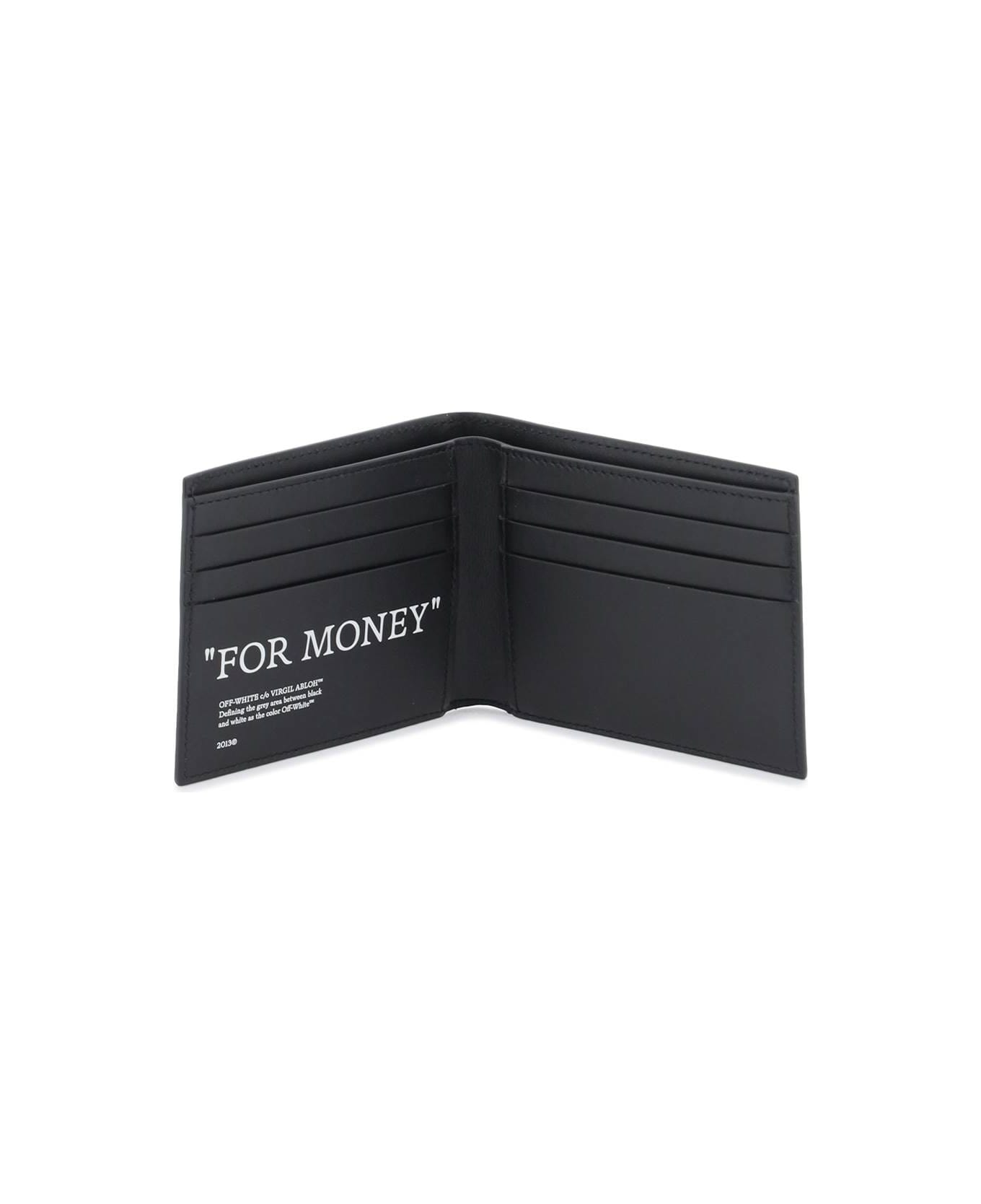 Off-White Bookish Bifold Wallet - Black White