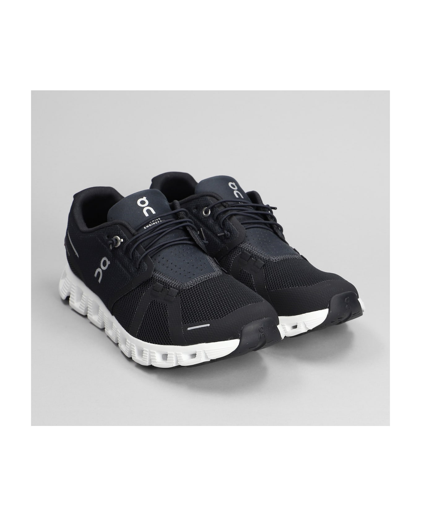 ON Cloud 5 Sneakers In Black Polyester - Black