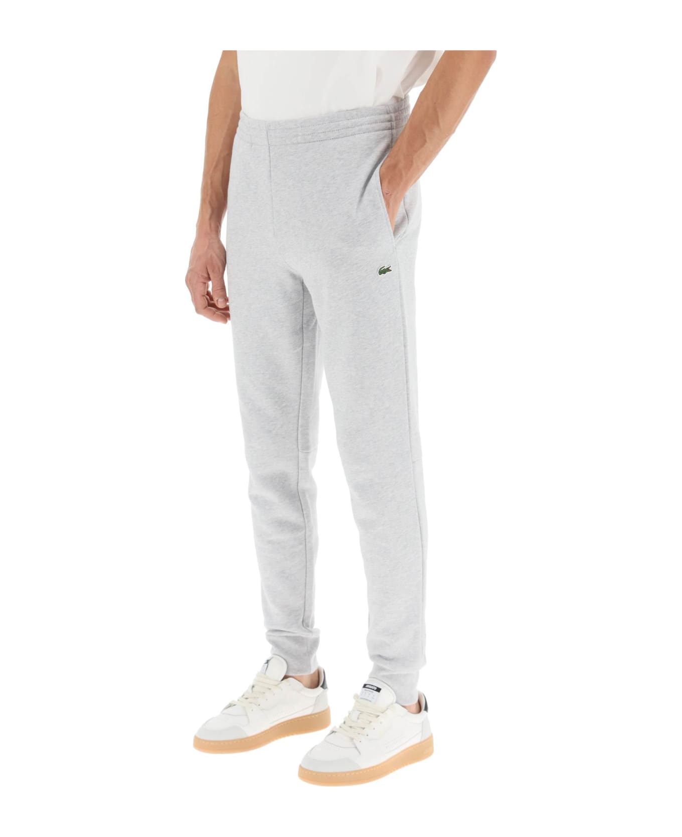 Lacoste Jogger Pant With Logo - SILVER (Grey)