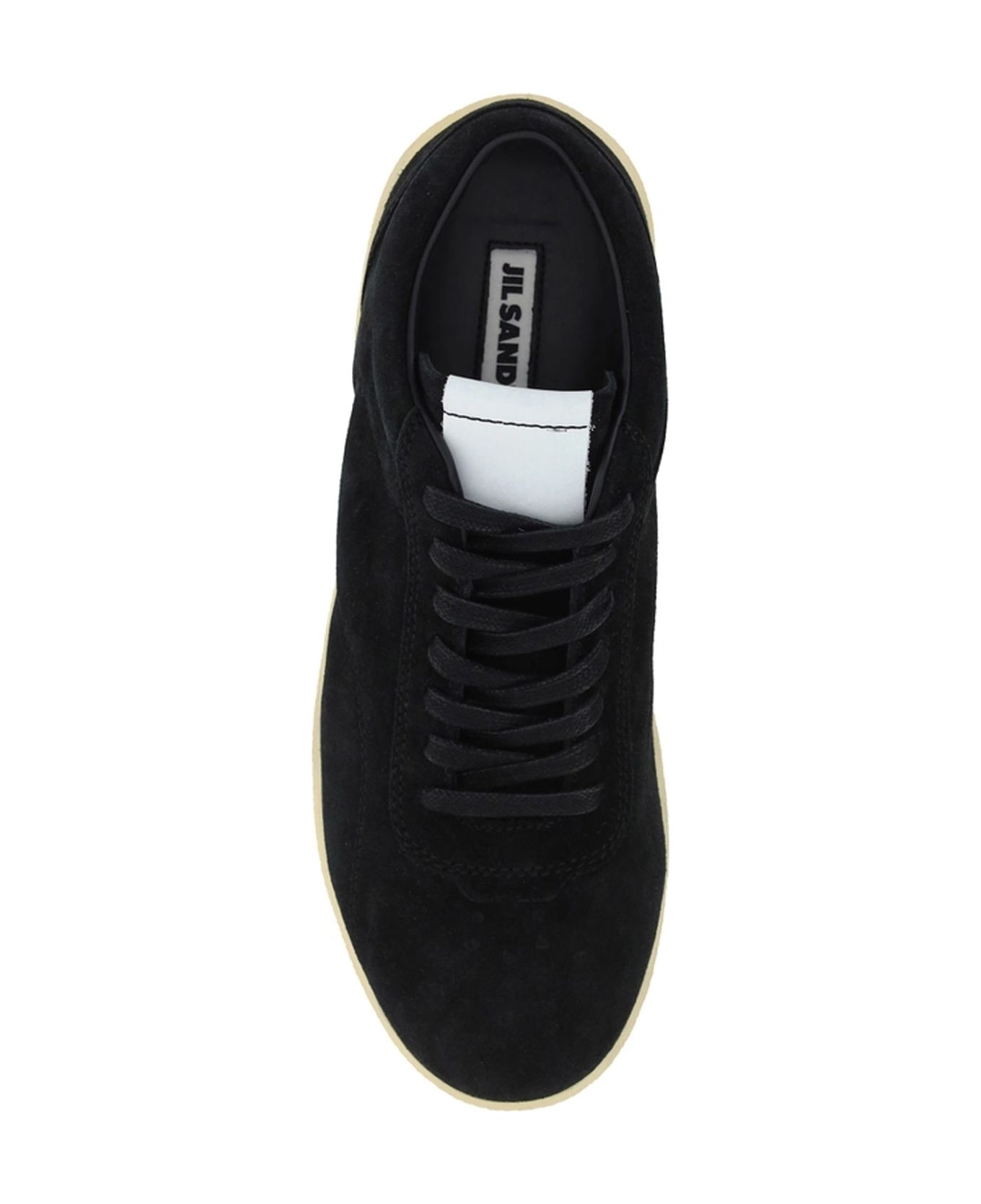 Jil Sander Leather Sneakers - Black