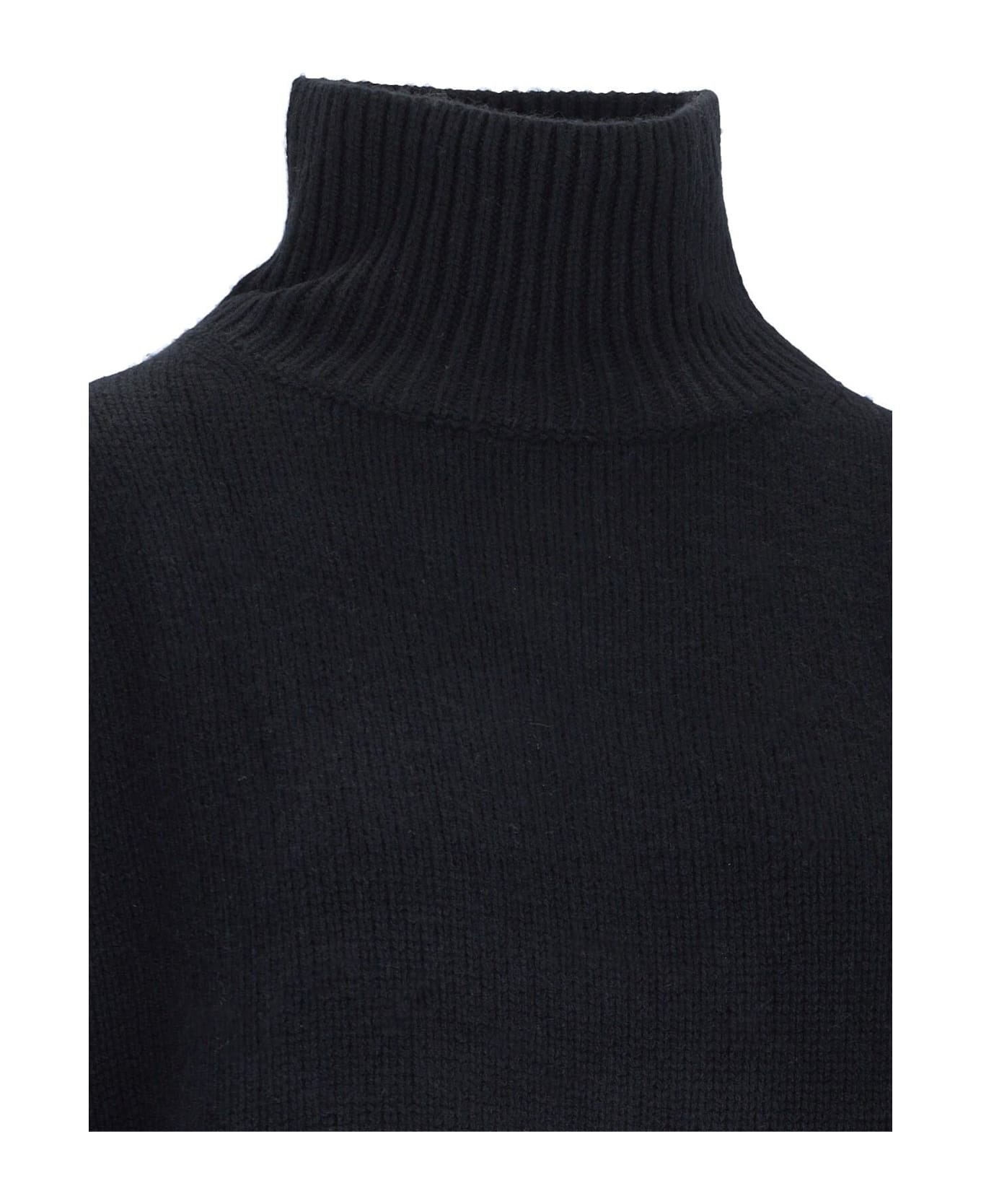 Calvin Klein High Neck Sweater - Beh Ck Black