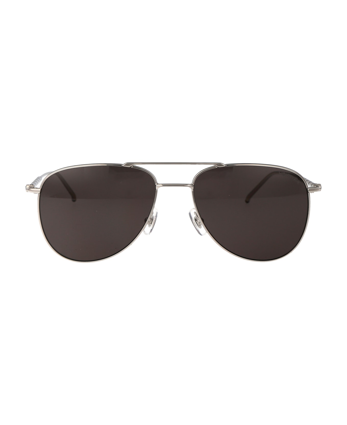 Montblanc Mb0311s Sunglasses - 001 SILVER SILVER GREY