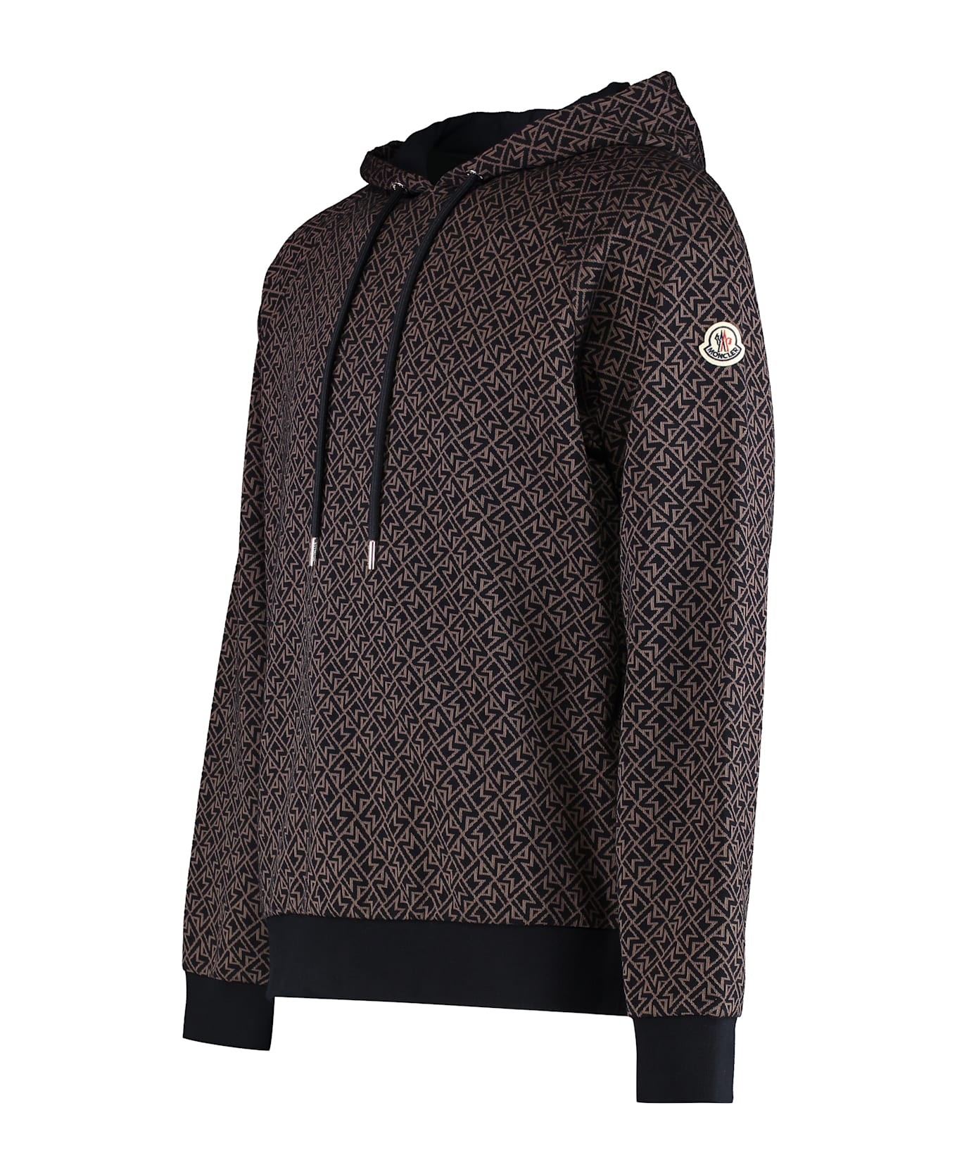 Moncler Knitted Hoodie - black