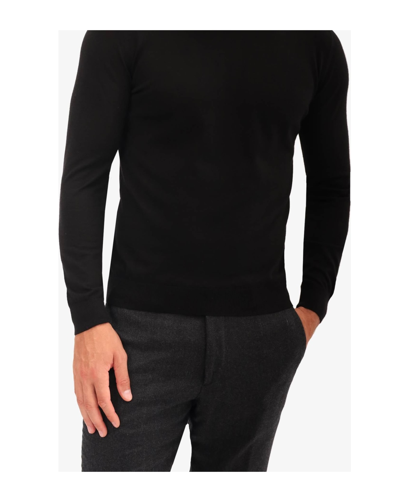 Larusmiani Turtleneck Sweater 'pullman' Sweater - Black