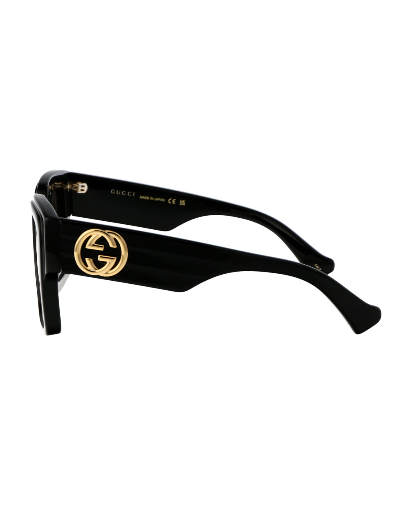 Gucci Eyewear Gg1307s Sunglasses - 001 BLACK BLACK BROWN