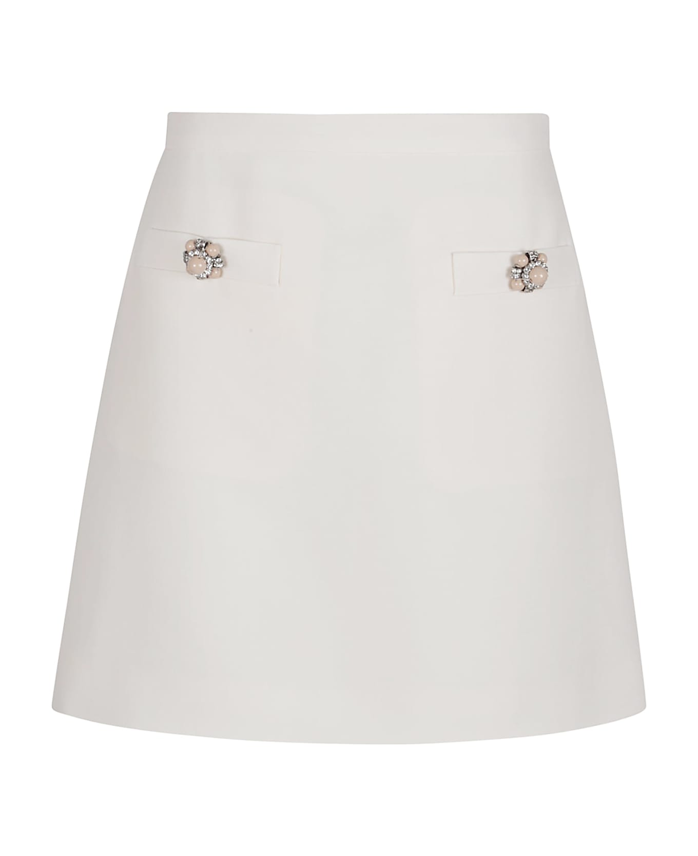Valentino Garavani Skirt Solid - Avorio