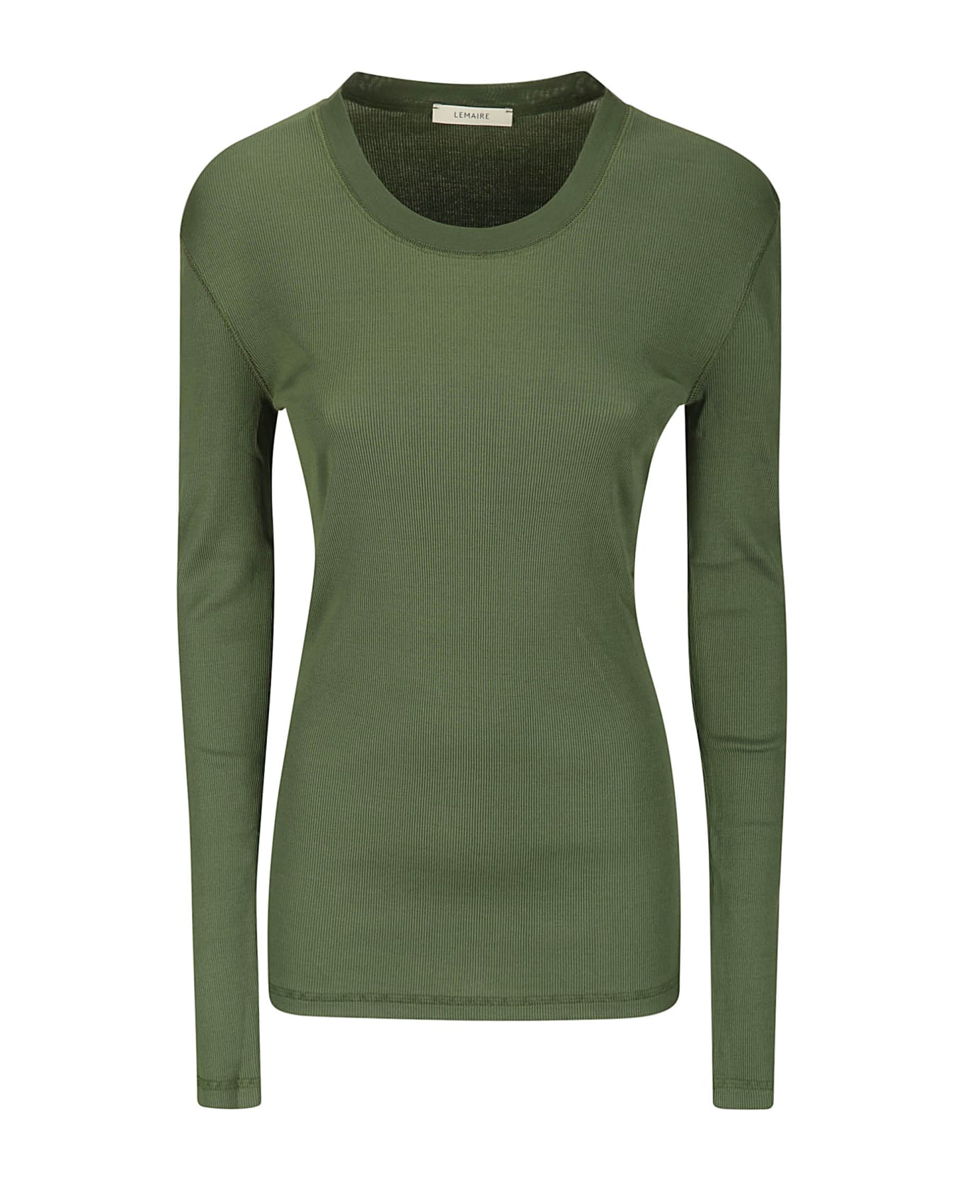 Lemaire Rib Long Sleeve T-shirt - SMOKY GREEN