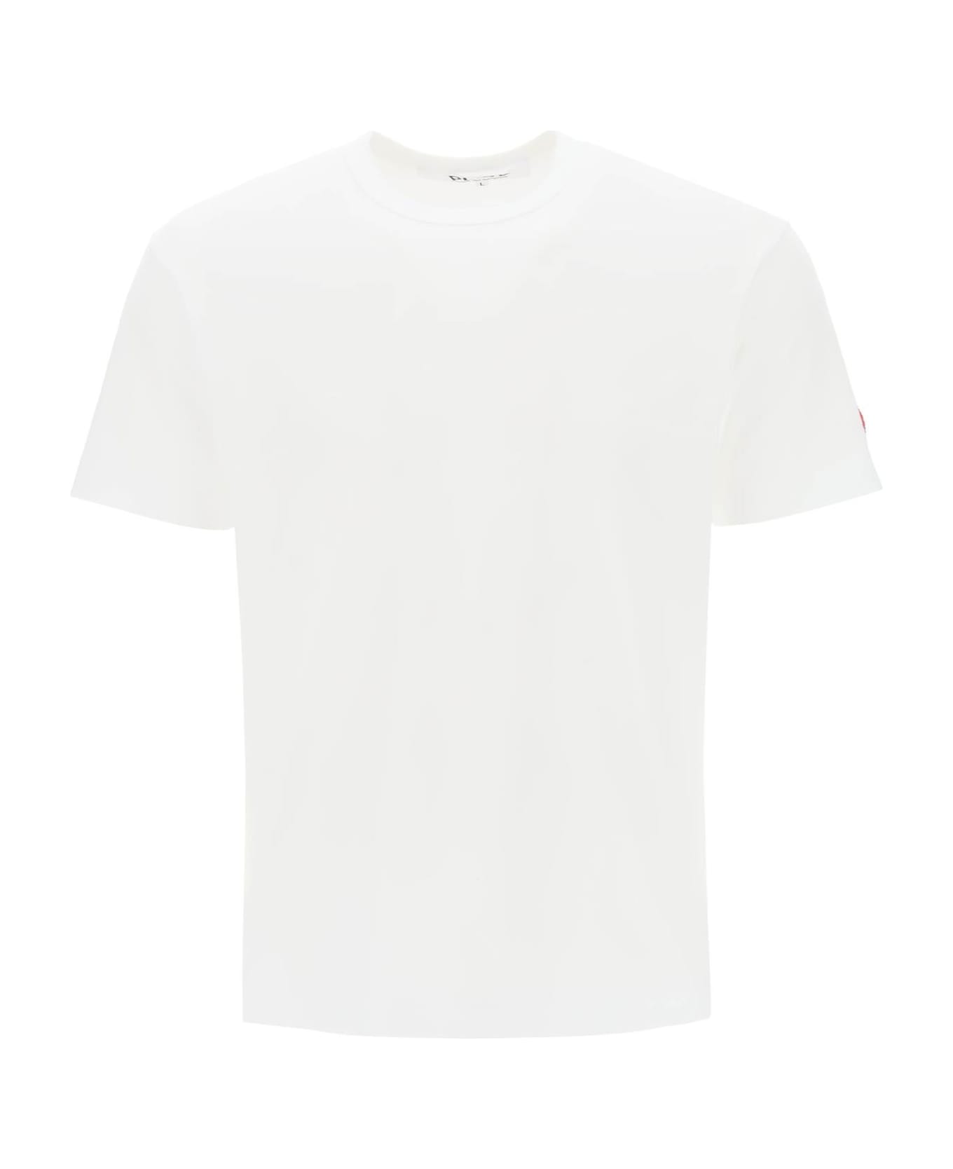 Comme des Garçons Play T-shirt With Pixel Patch - White