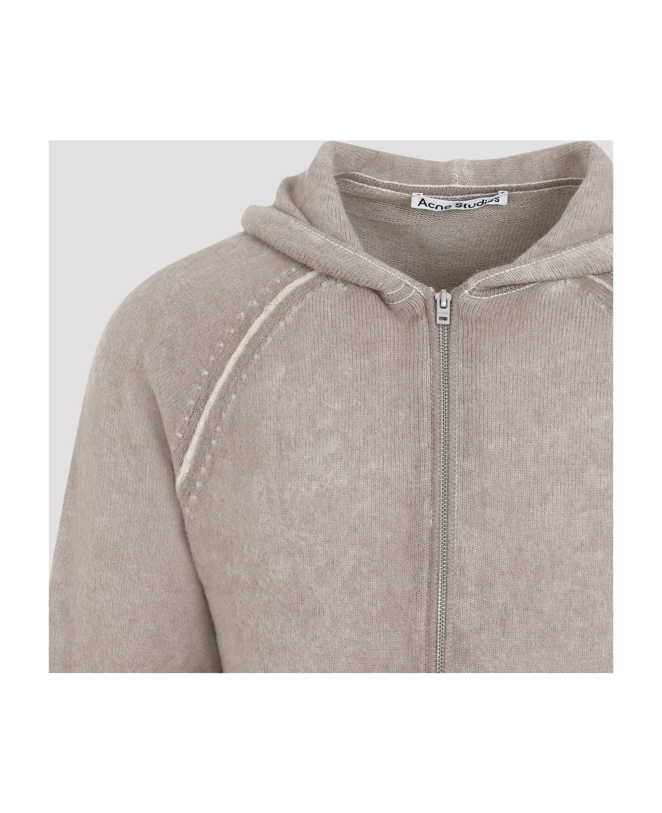 Acne Studios Full Zip Cardigan - Aek Beige