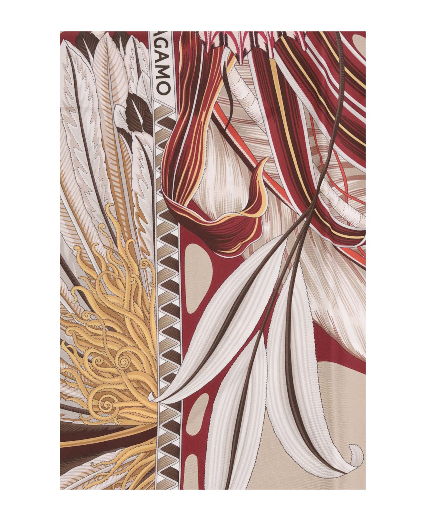 Ferragamo Giada Print Silk Scarf