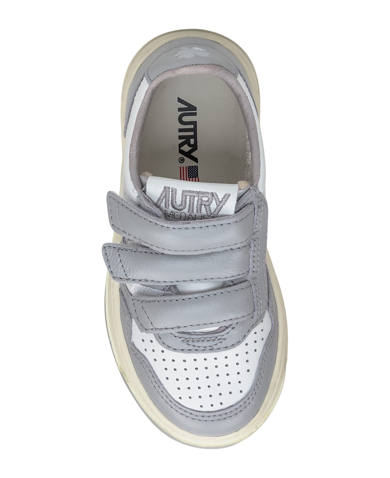 Autry Kidstripes Low Sneaker - WHT/VAPOR