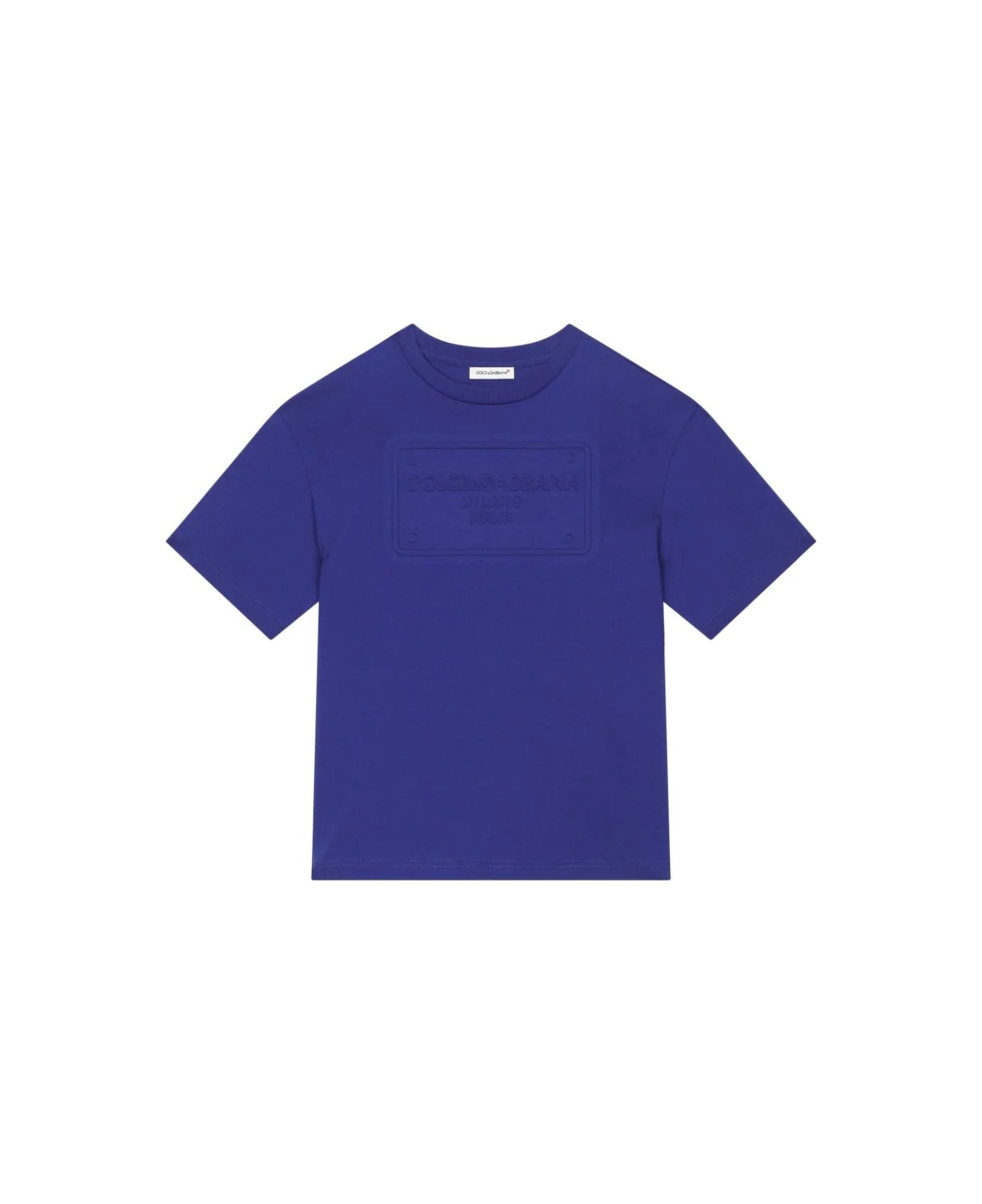 Dolce & Gabbana T-shirt Con Applicazione - Blue