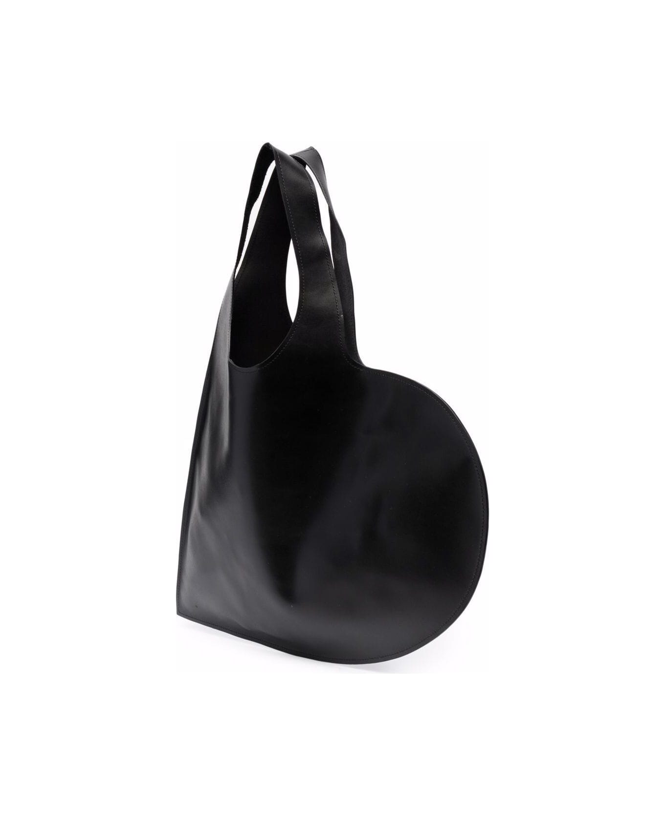 Coperni Black Leather Heart Handbag - Black