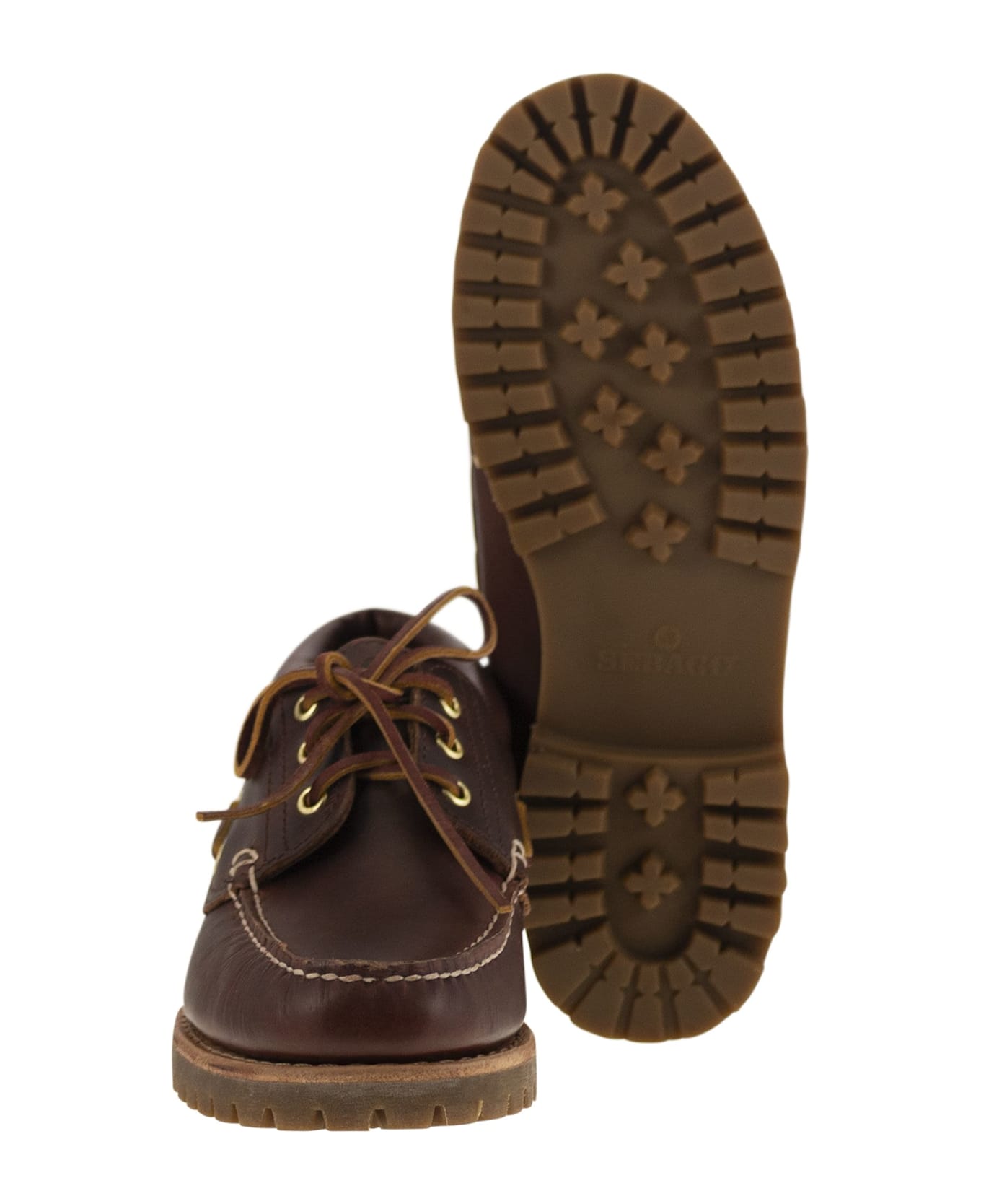 Sebago Acadia Premium - Leather Moccasin - Brown Burgundy