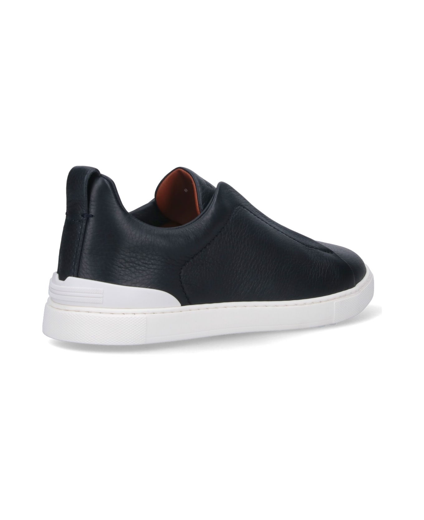 Zegna "triple Stitch " Low-top Sneakers - Blue