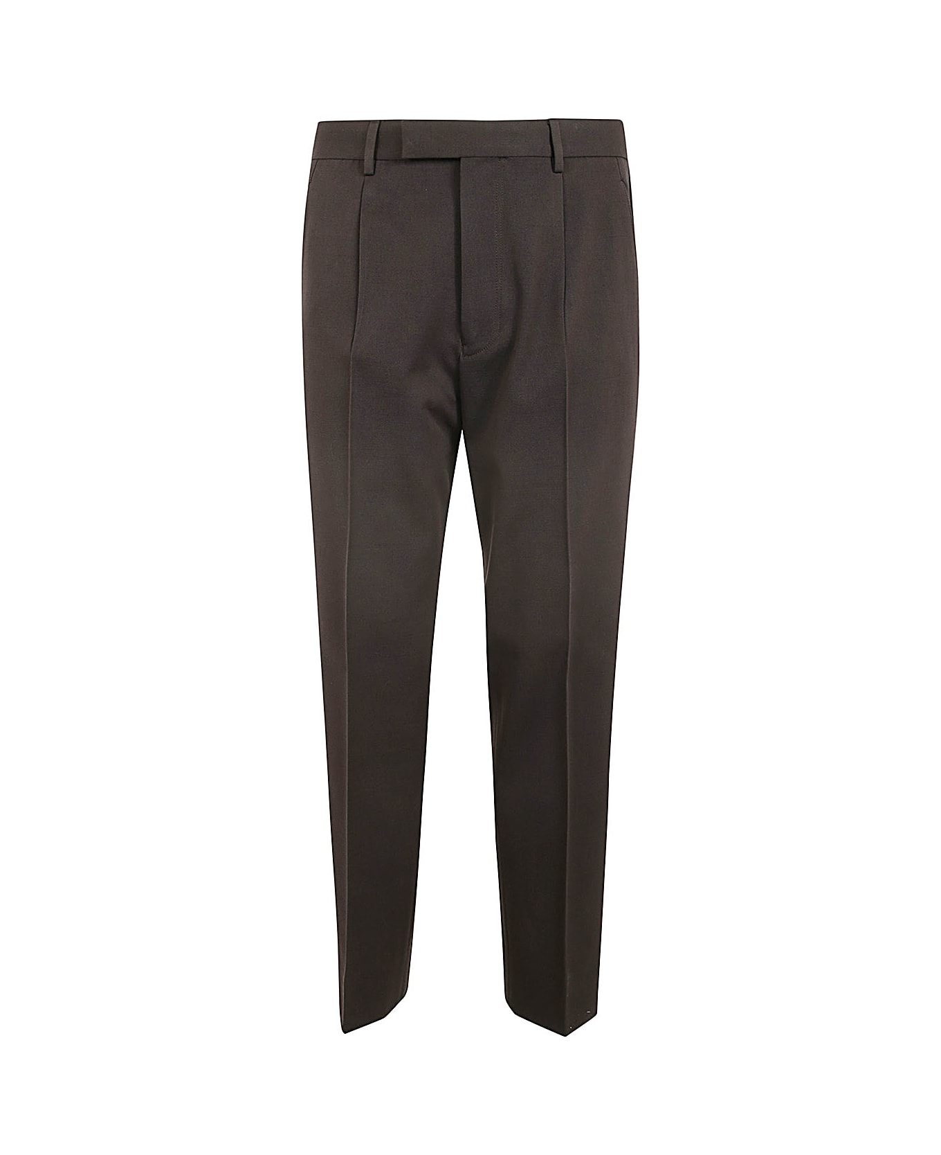 Zegna Cotton And Wool Pants - Brown