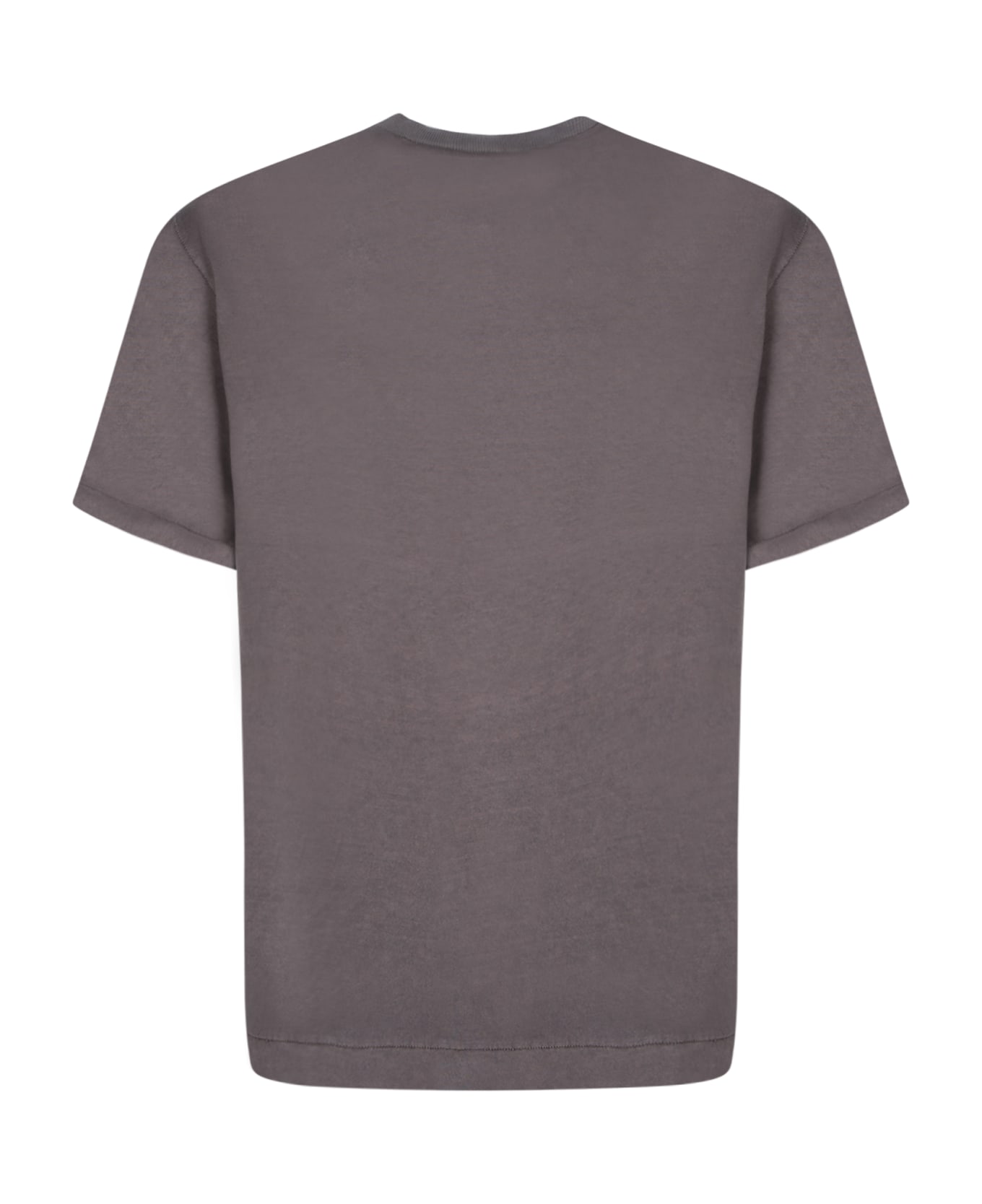 Atomo Factory Washed Cotton T-shirt In Grey - White