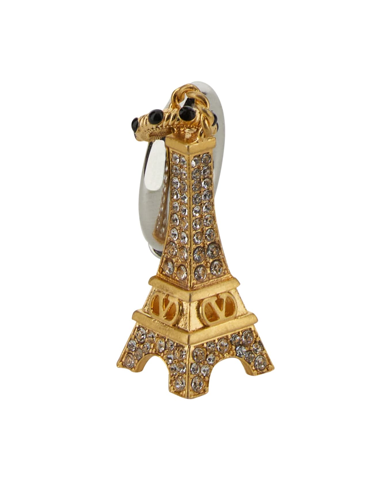 Valentino Garavani Eiffel Tower Single Earring - GOLD