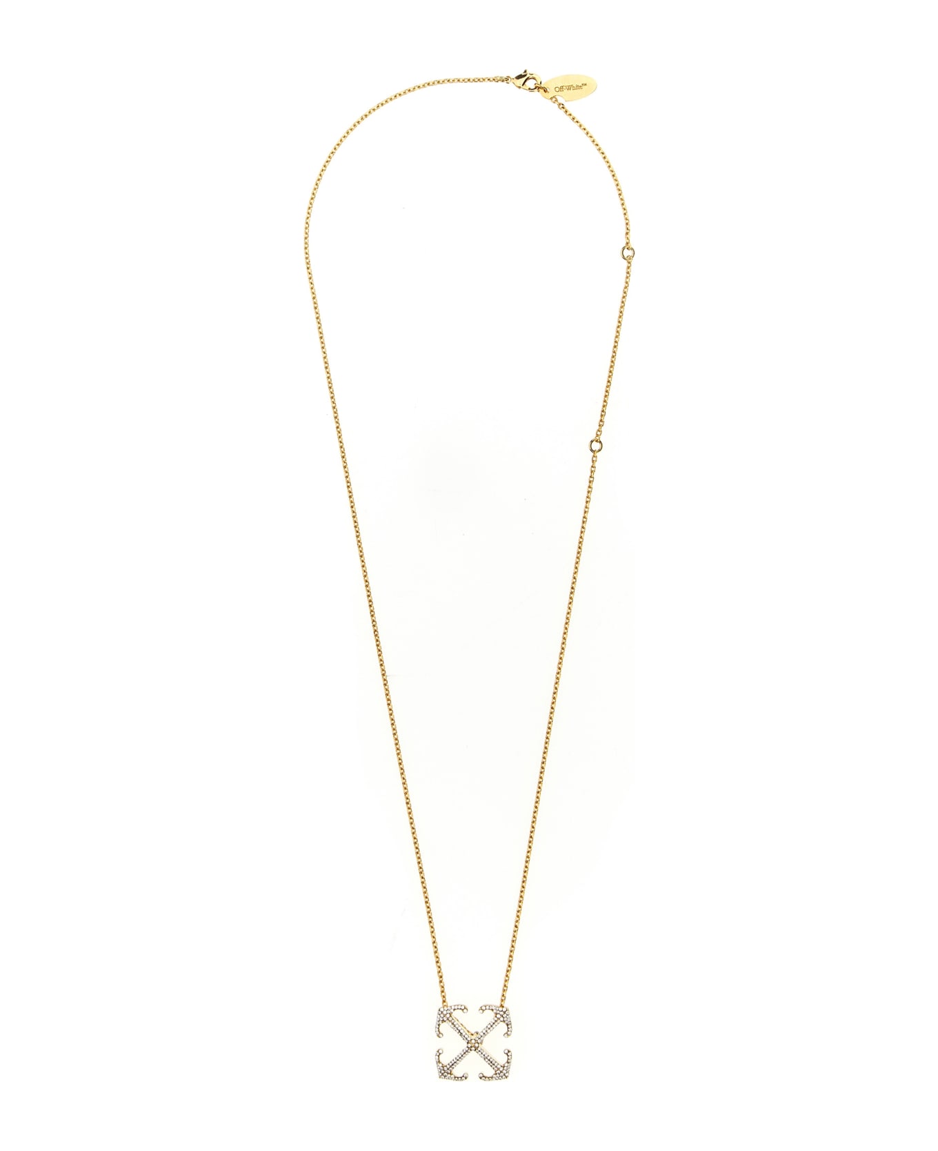 Off-White 'arrow Strass' Necklace - Gold
