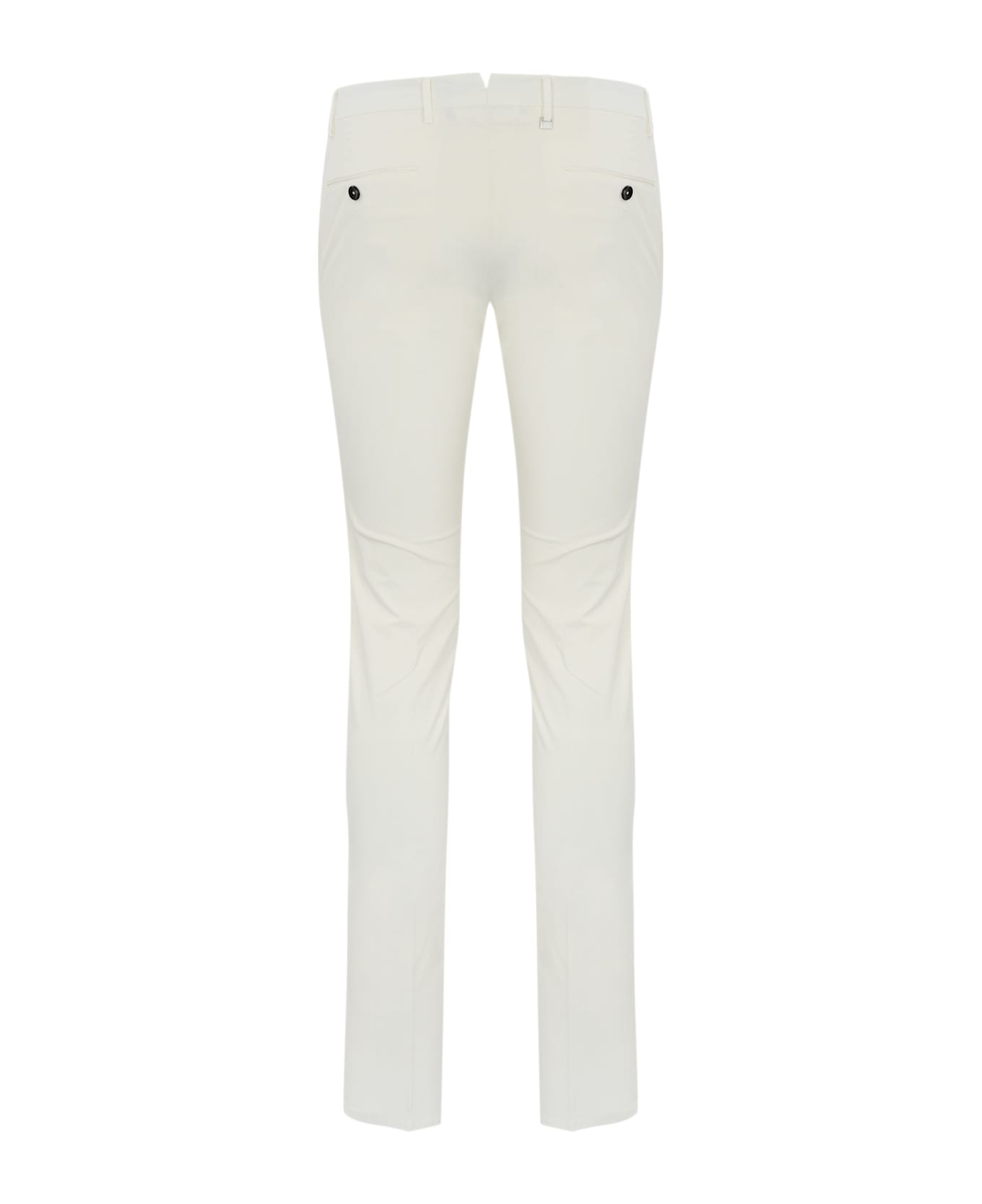 PT Torino S-slim Gabardine Trousers - Bianco lana