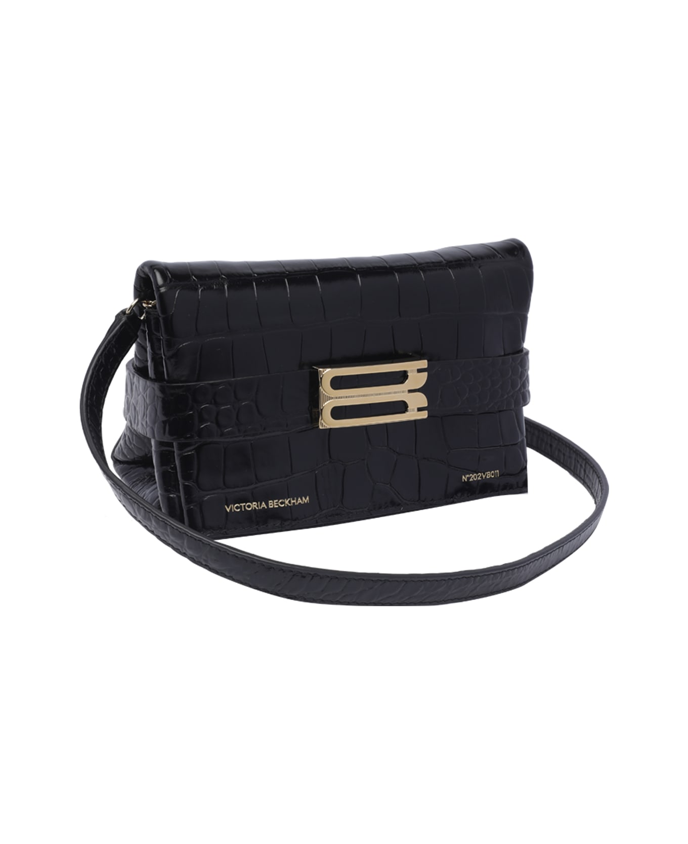 Victoria Beckham Mini B Buckle Chain Pouch - Black