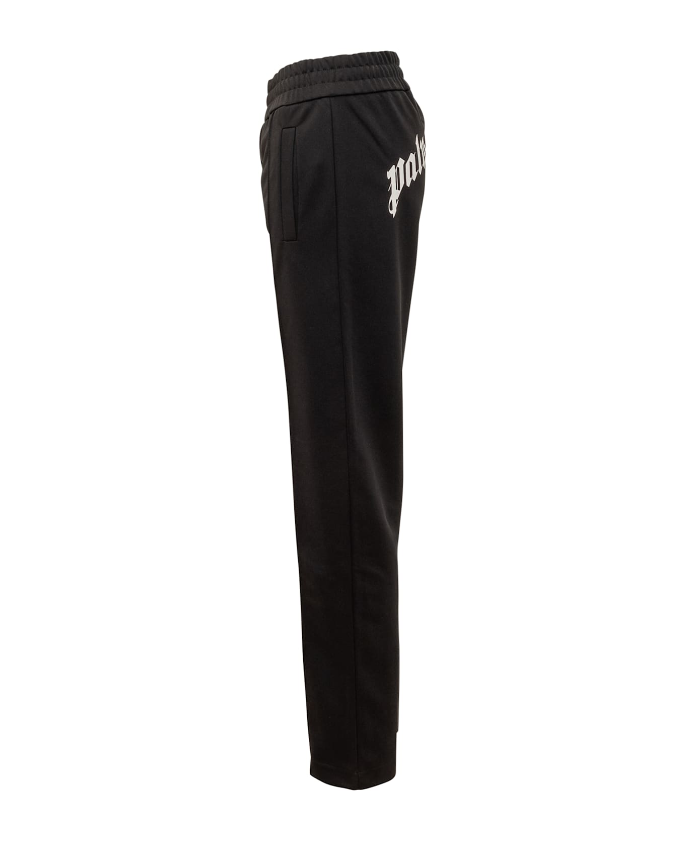 Palm Angels Trousers With Logo - Black Of