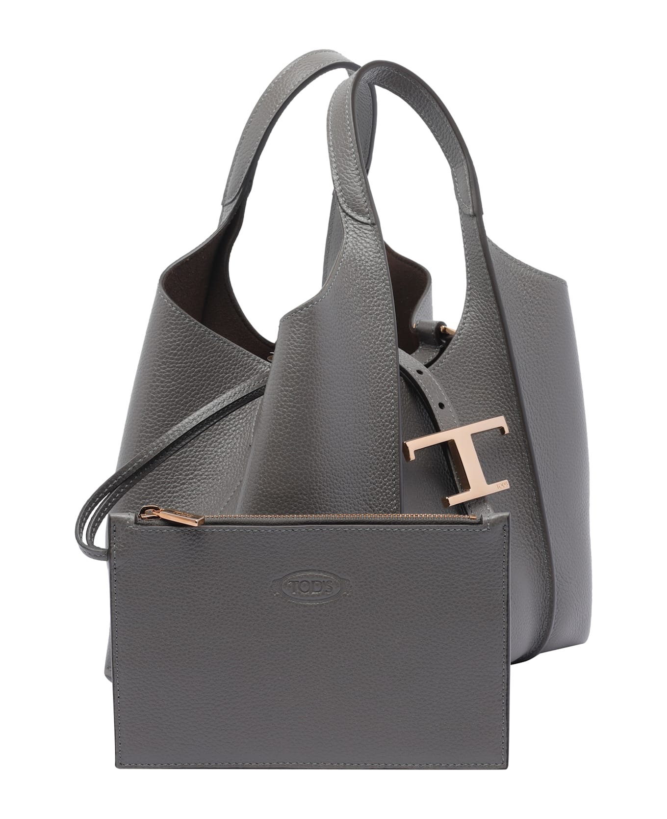 Tod
s T Timeless Shopping Bag - Grey
