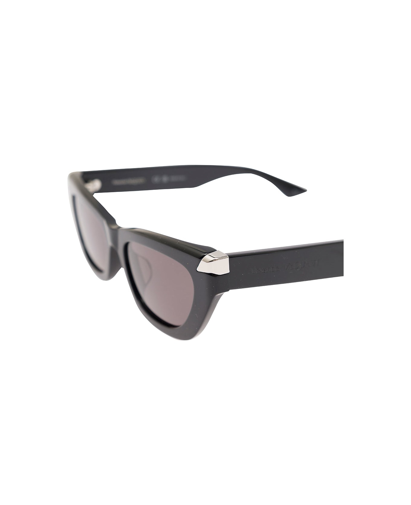 Alexander McQueen Eyewear Punk Rivet Sunglasses - Black Black Smoke アイウェア