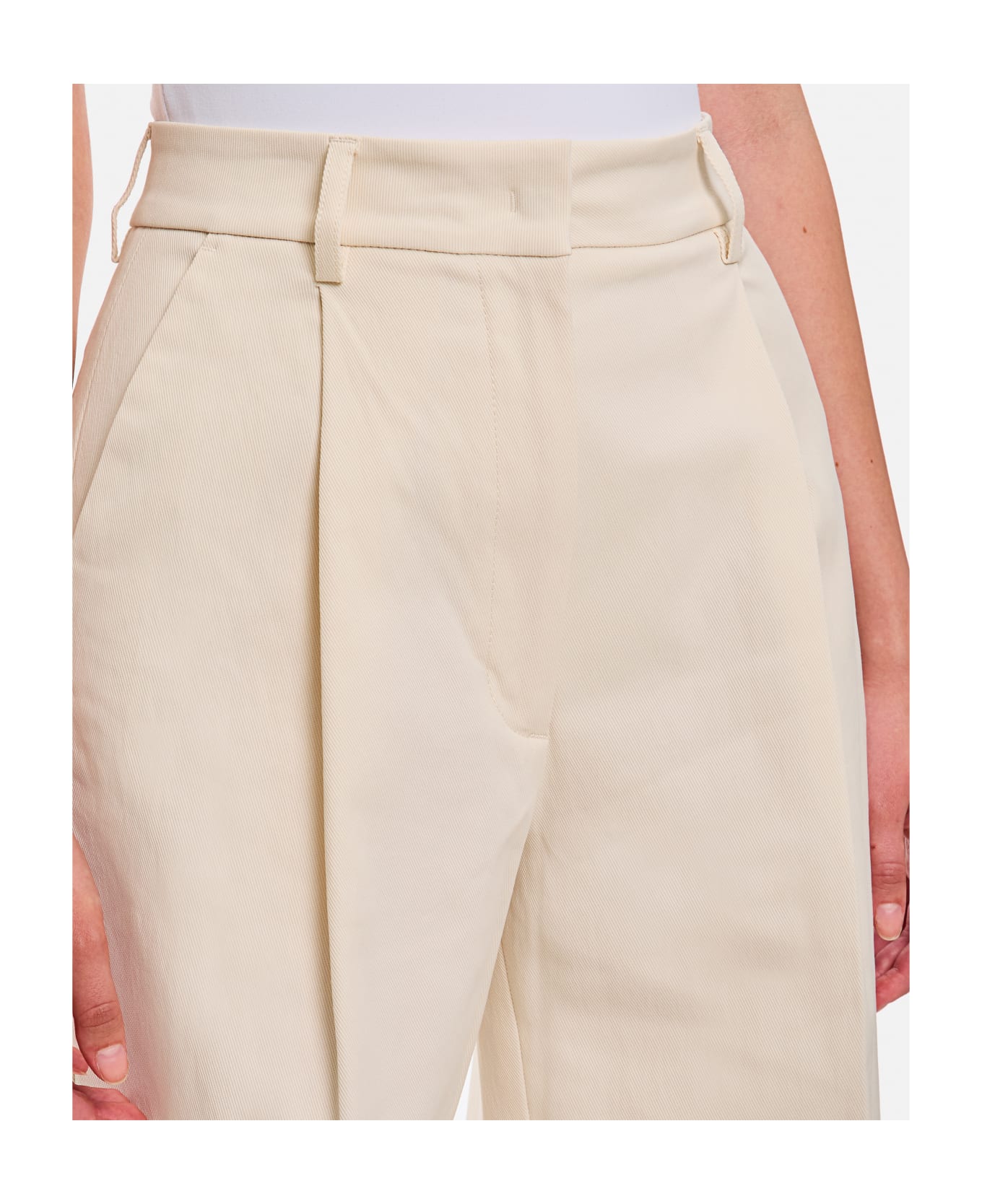 TheLatest Axel Wide Leg Pants - Beige ボトムス