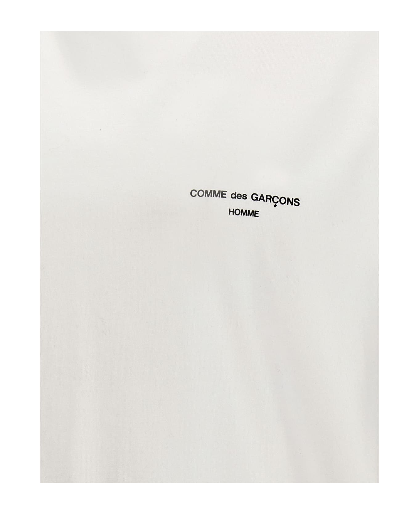Comme des Garçons Homme Logo Print T-shirt - White
