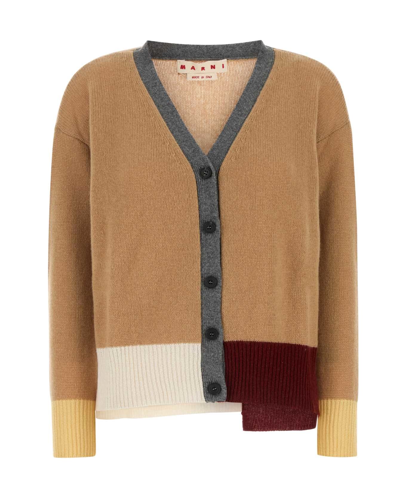 Marni Camel Cashmere Cardigan - EARTHOFSIENA