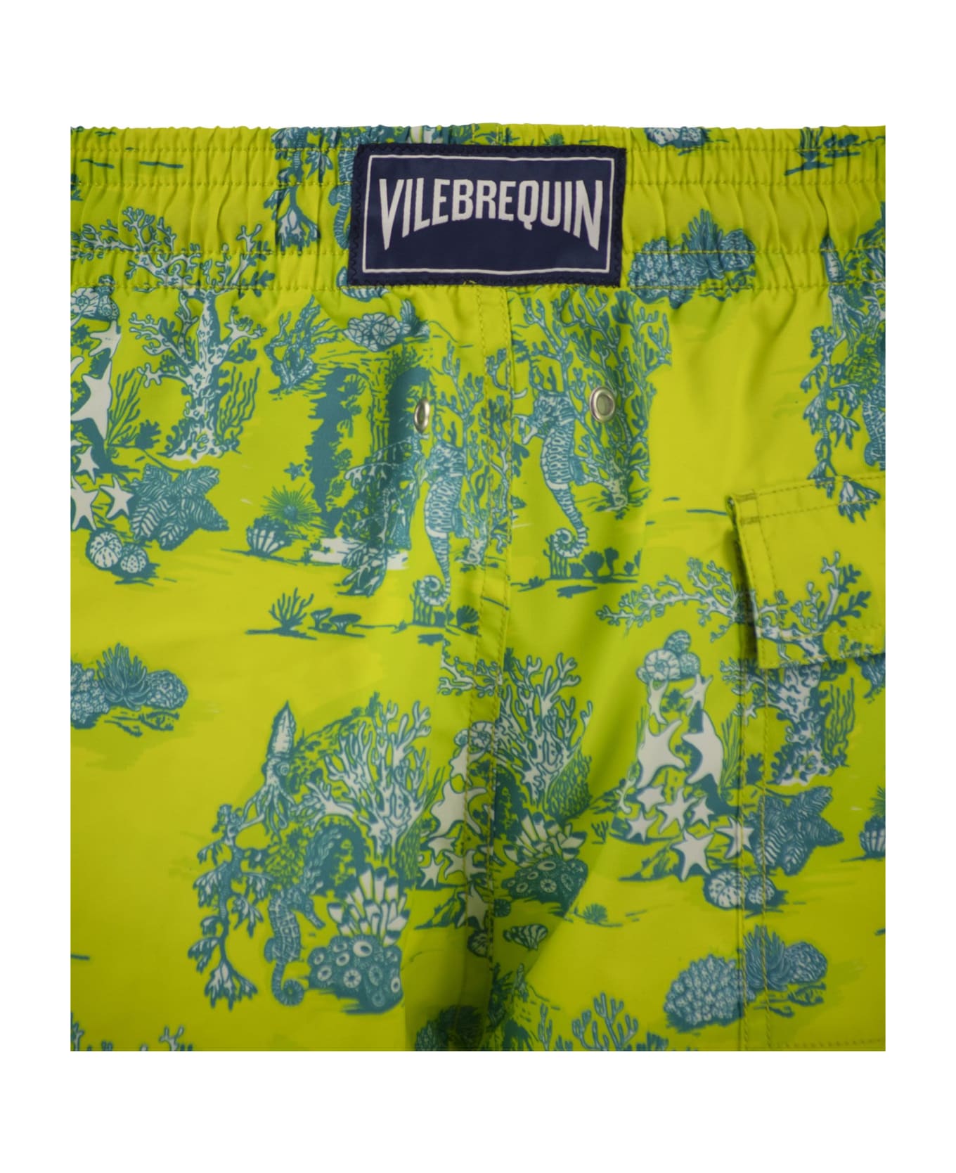 Vilebrequin Swimming Shorts With Seabed - Yellow