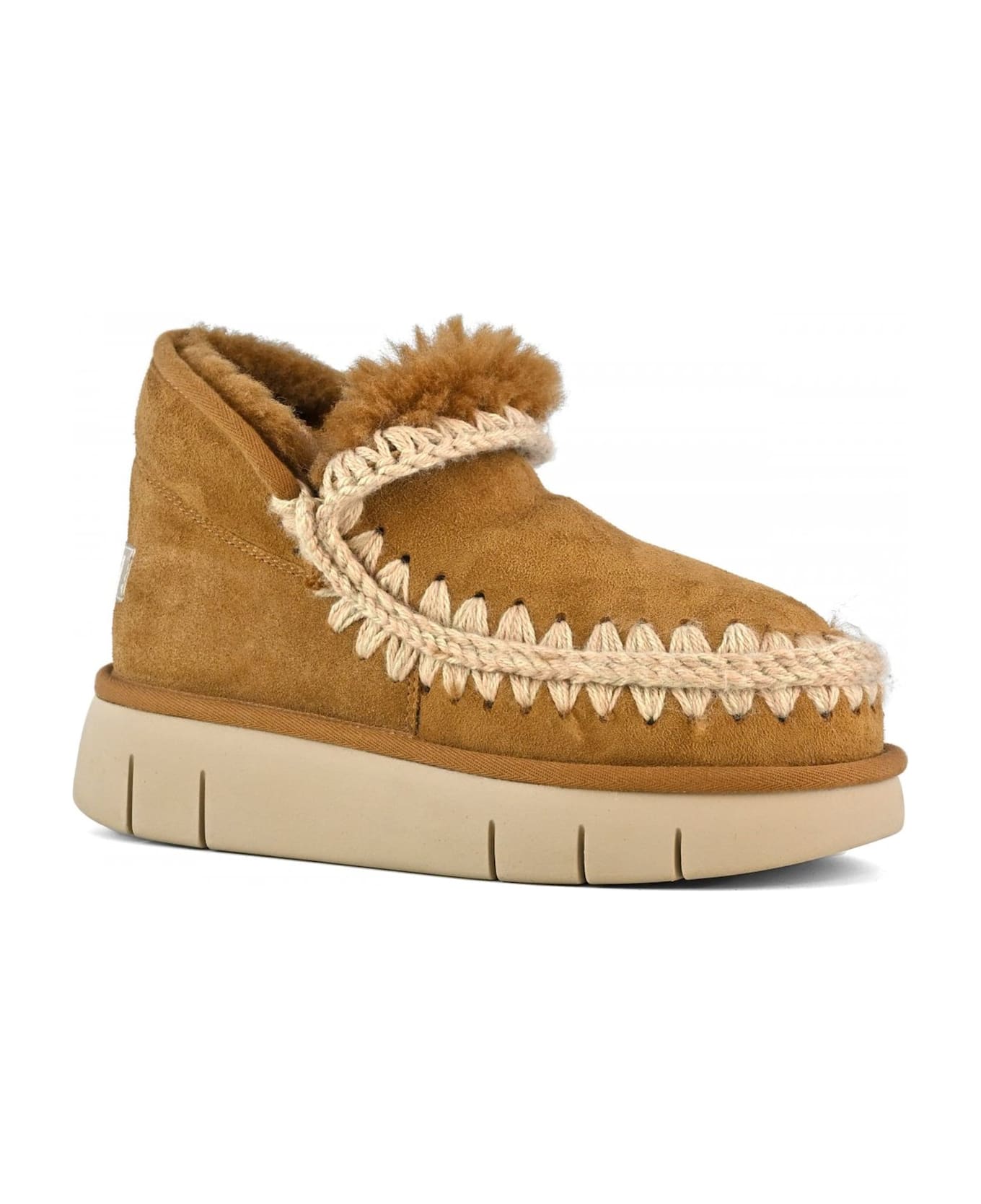 Mou Cognac Eskimo Bounce Sneaker - Leather Brown