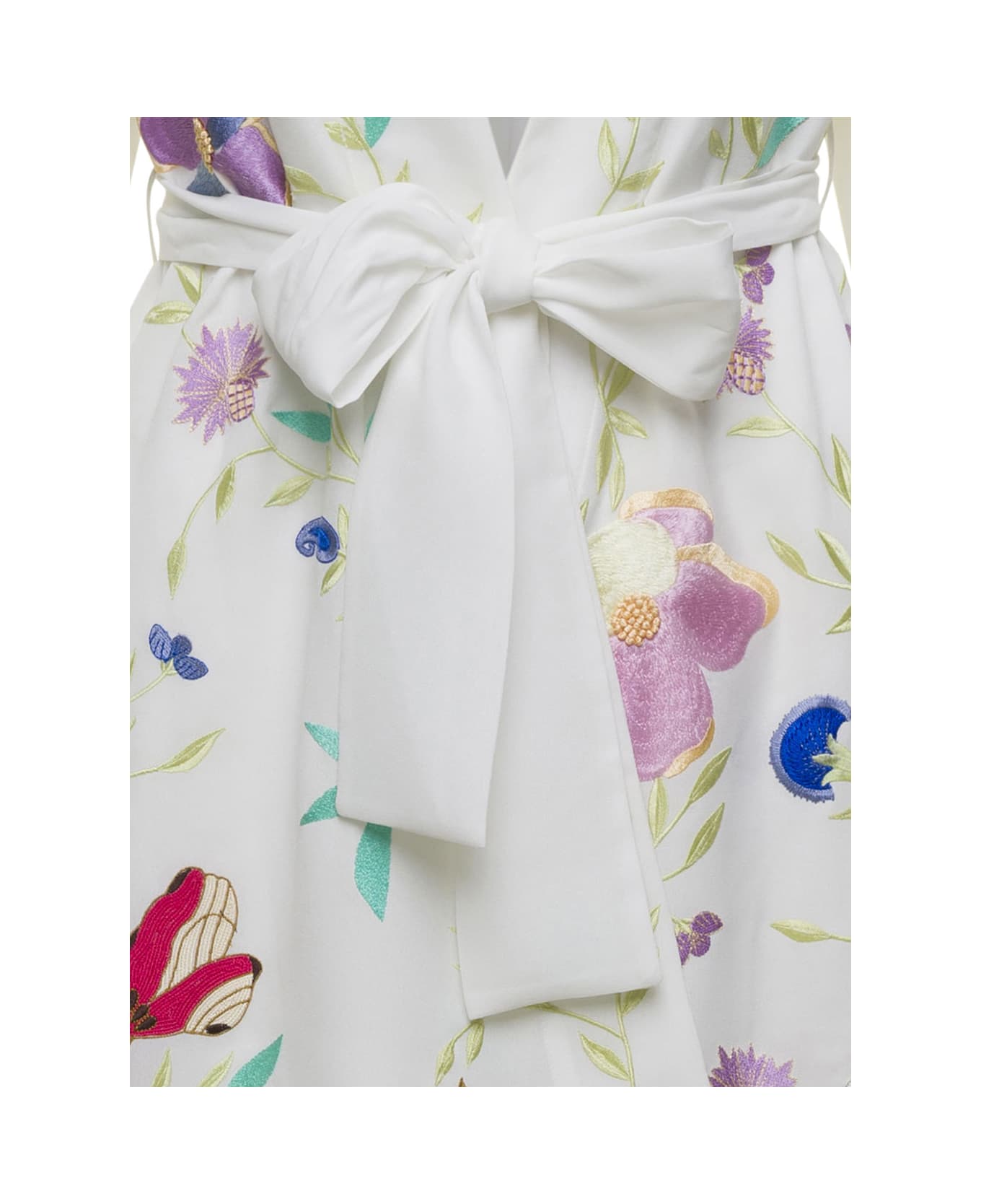 Forte_Forte Heaven Embroidery Viscose Crepe Kimono - Multicolor ニットウェア