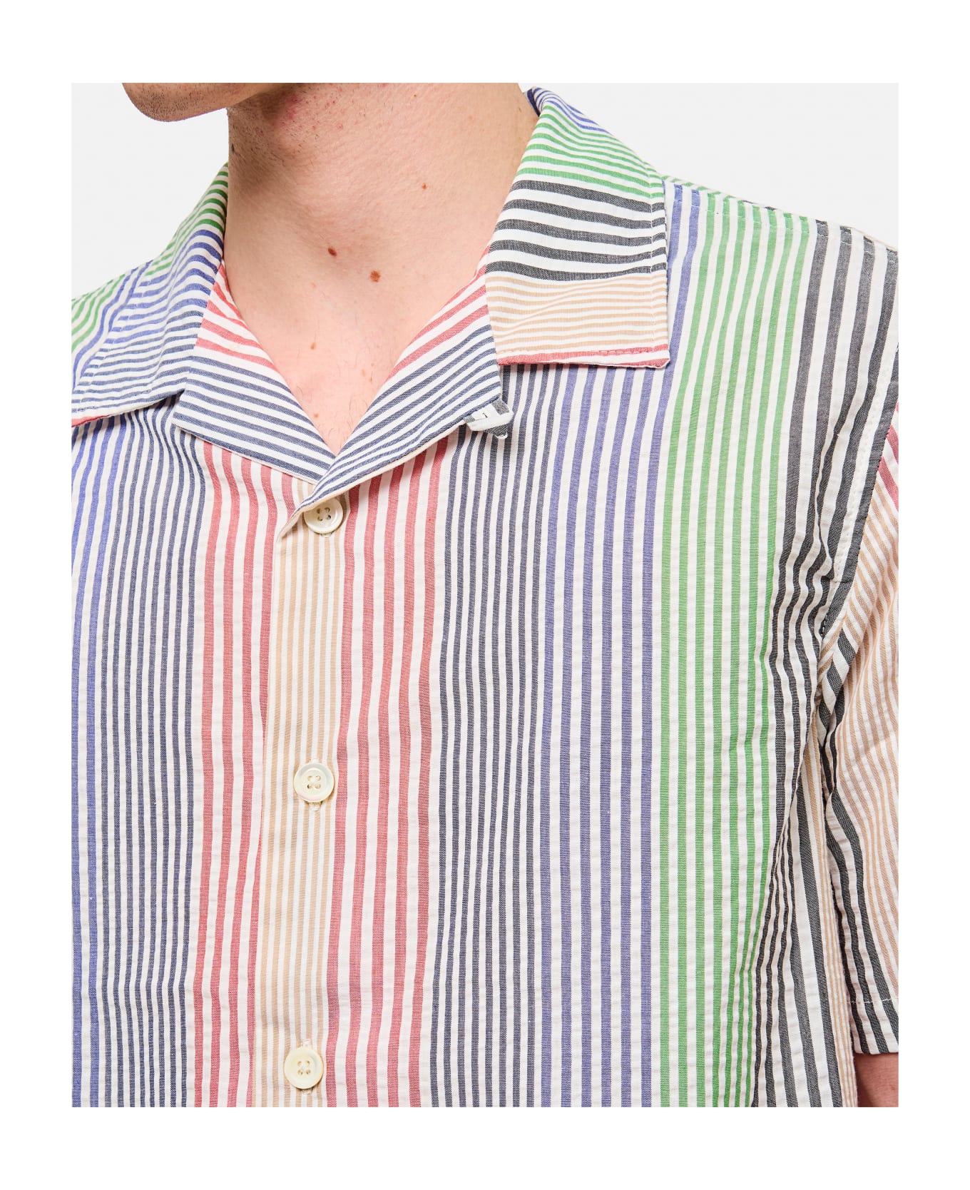 Howlin Shortsleeve Cotton Shirt - MultiColour
