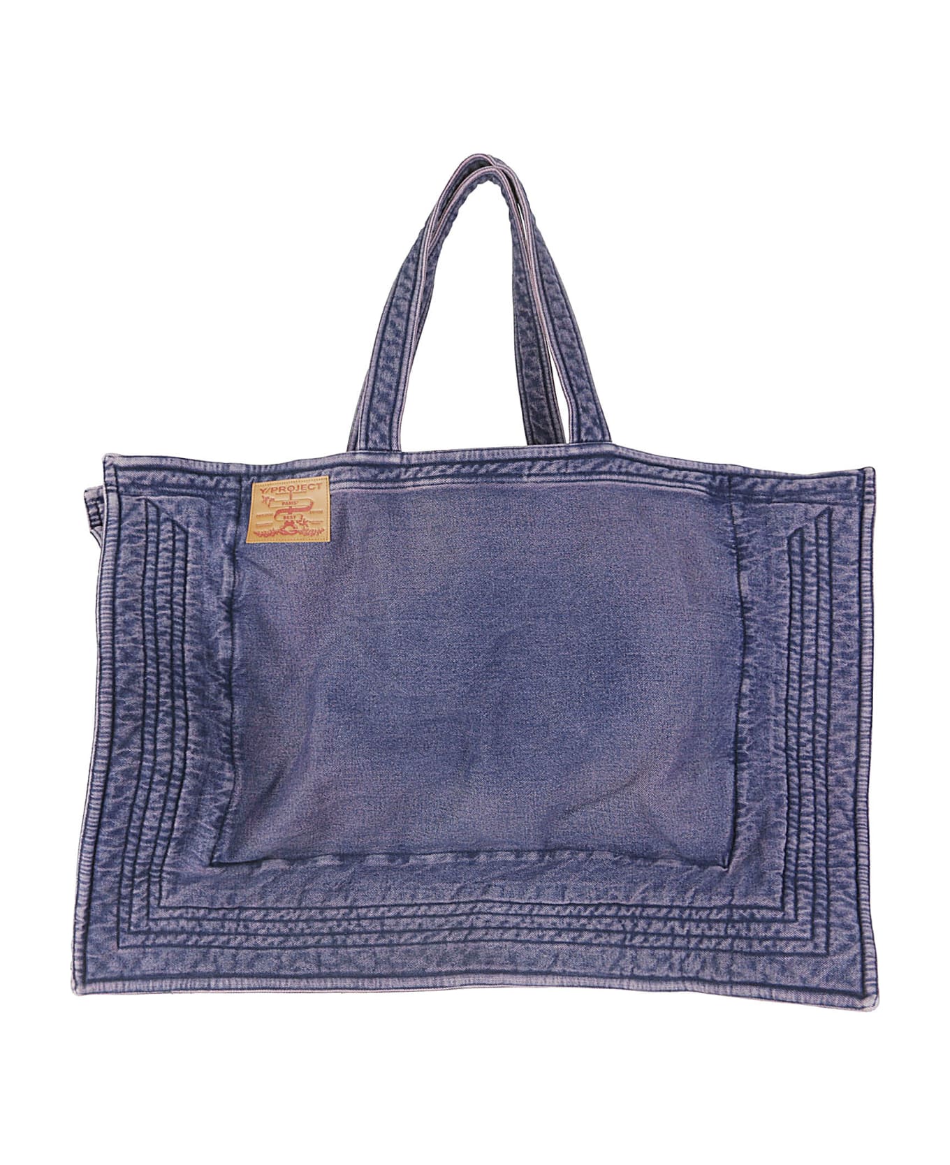Y/Project Maxi Wire Cabas Bag - PURPLE NAVY トートバッグ