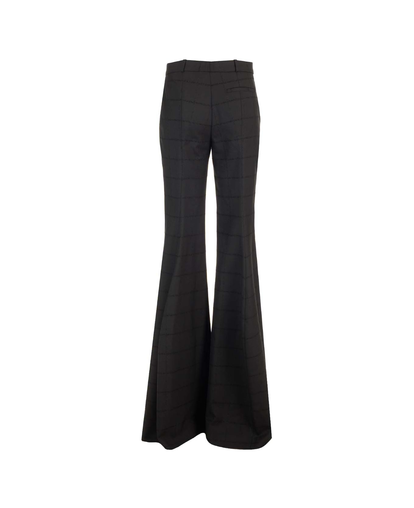 Del Core Tailored Boot Cut Trousers - Black