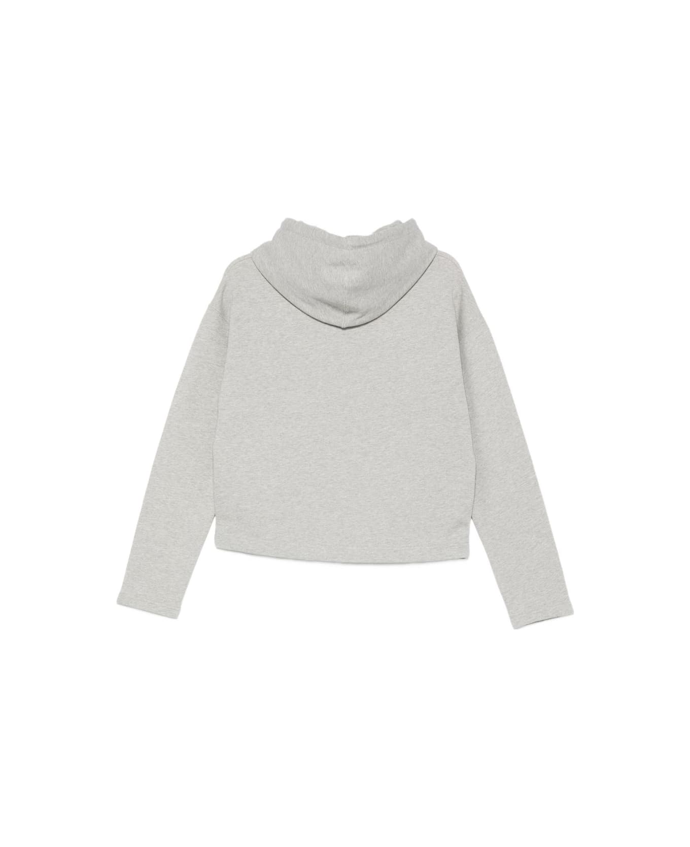 Ami Alexandre Mattiussi Ami De Coeur Cotton Hoodie - Light Grey