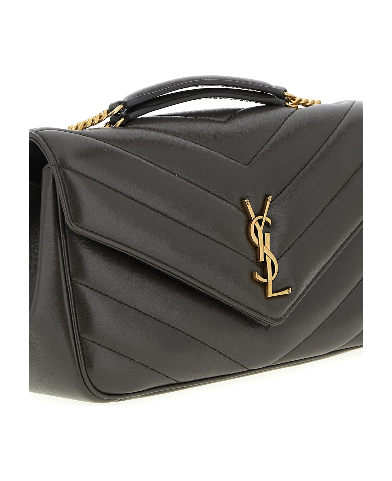 Saint Laurent 
loulou
 Medium Shoulder Bag - BROWN