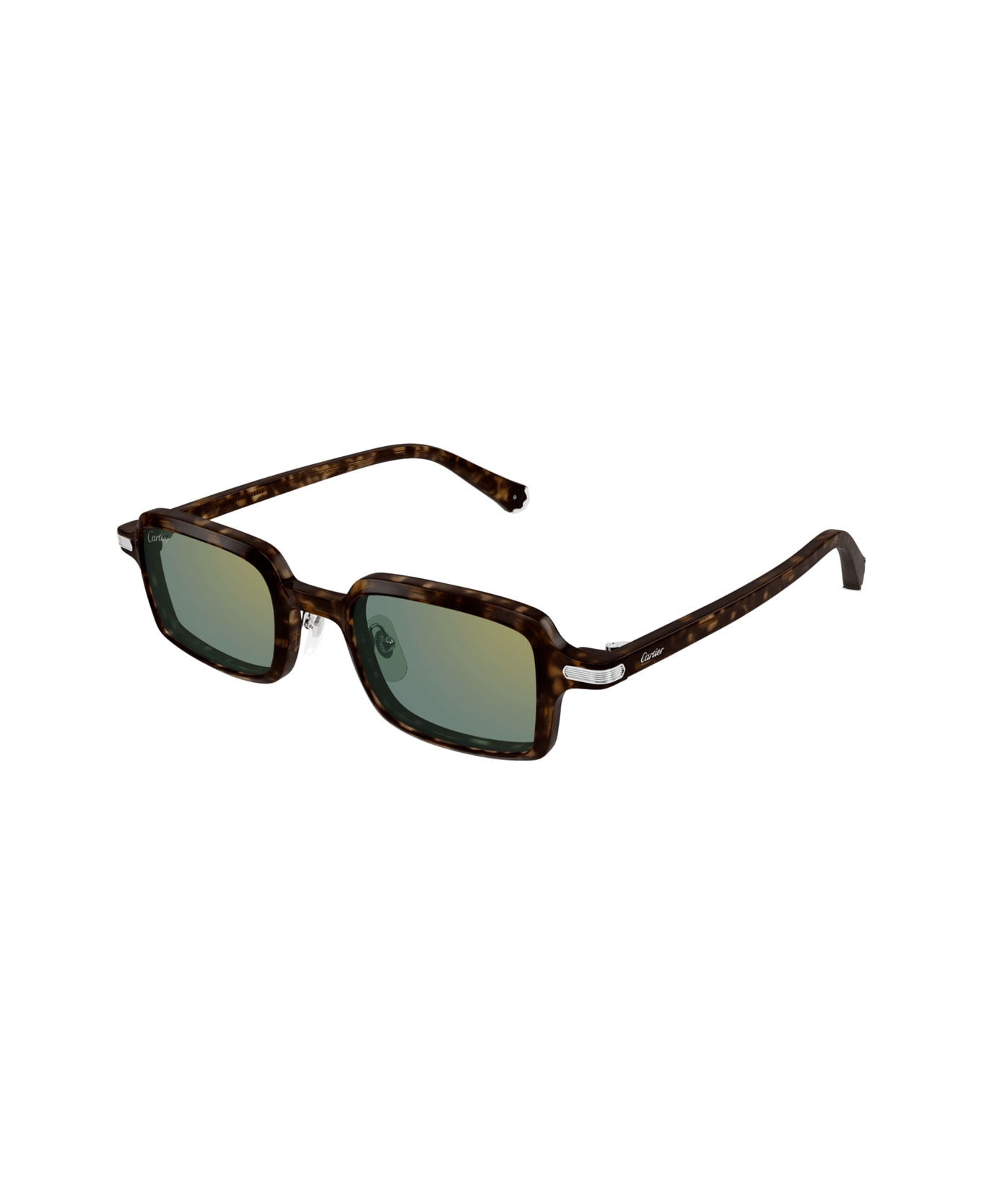 Cartier Eyewear Cartier Ct0539s Première De Cartier 002 Havana Green Glasses - Havana